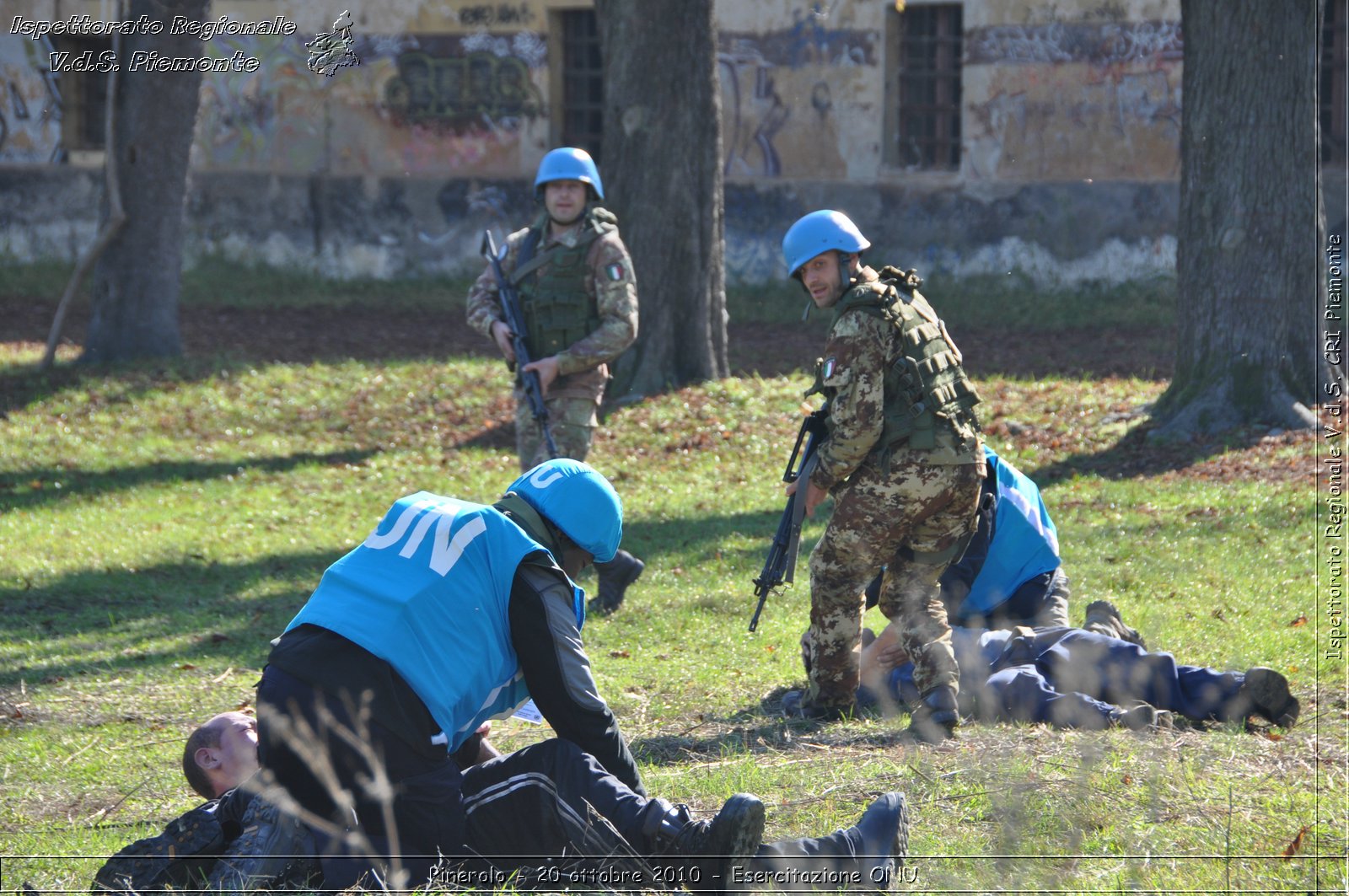 Pinerolo, Baudenasca - 20 ottobre 2010 - Esercitazione ONU -  Croce Rossa Italiana - Ispettorato Regionale Volontari del Soccorso Piemonte