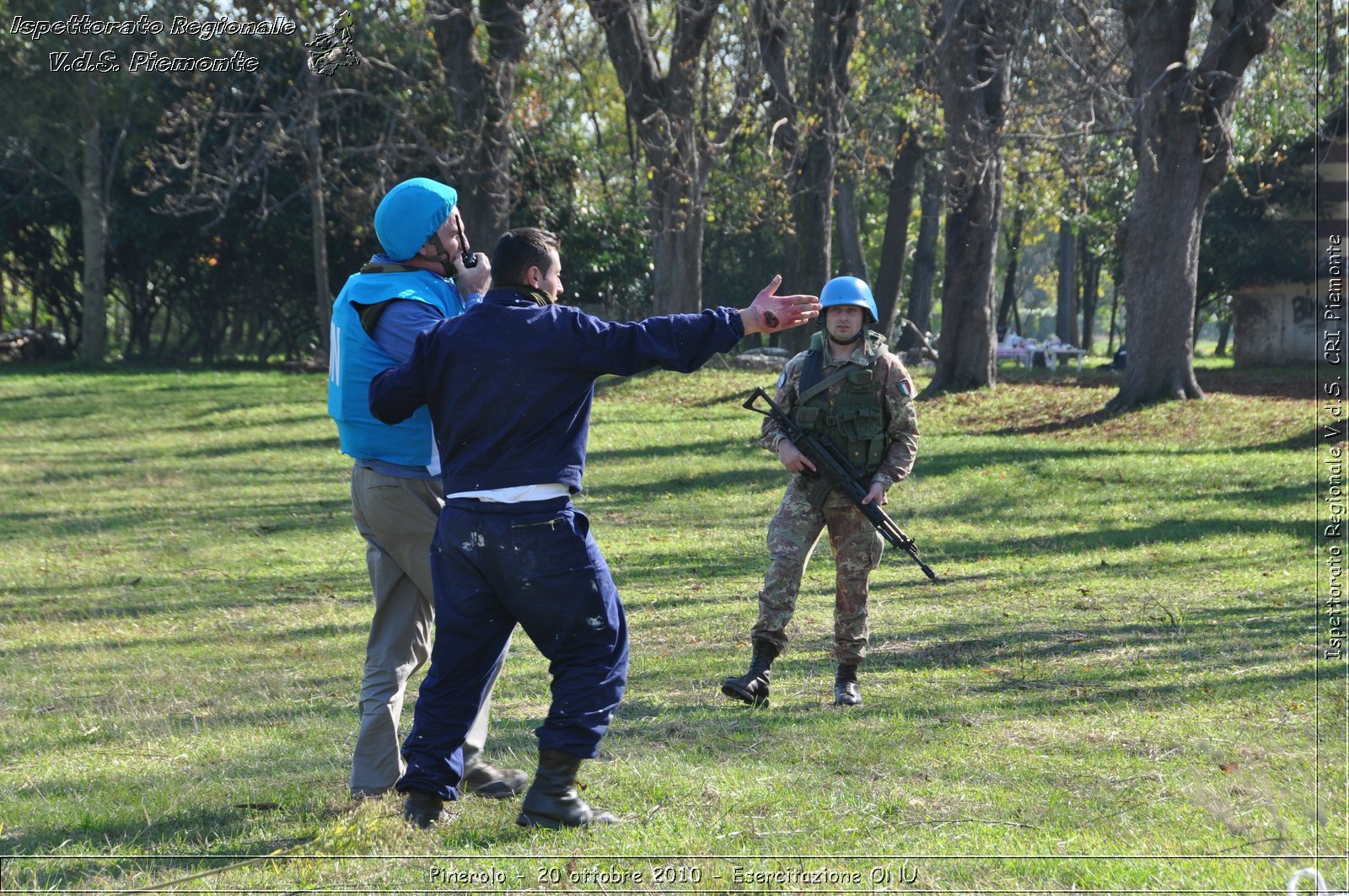 Pinerolo, Baudenasca - 20 ottobre 2010 - Esercitazione ONU -  Croce Rossa Italiana - Ispettorato Regionale Volontari del Soccorso Piemonte