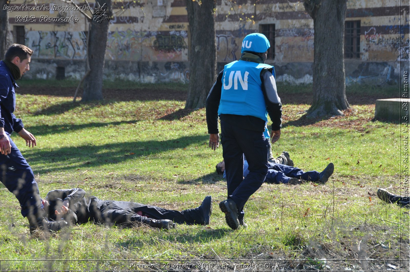 Pinerolo, Baudenasca - 20 ottobre 2010 - Esercitazione ONU -  Croce Rossa Italiana - Ispettorato Regionale Volontari del Soccorso Piemonte