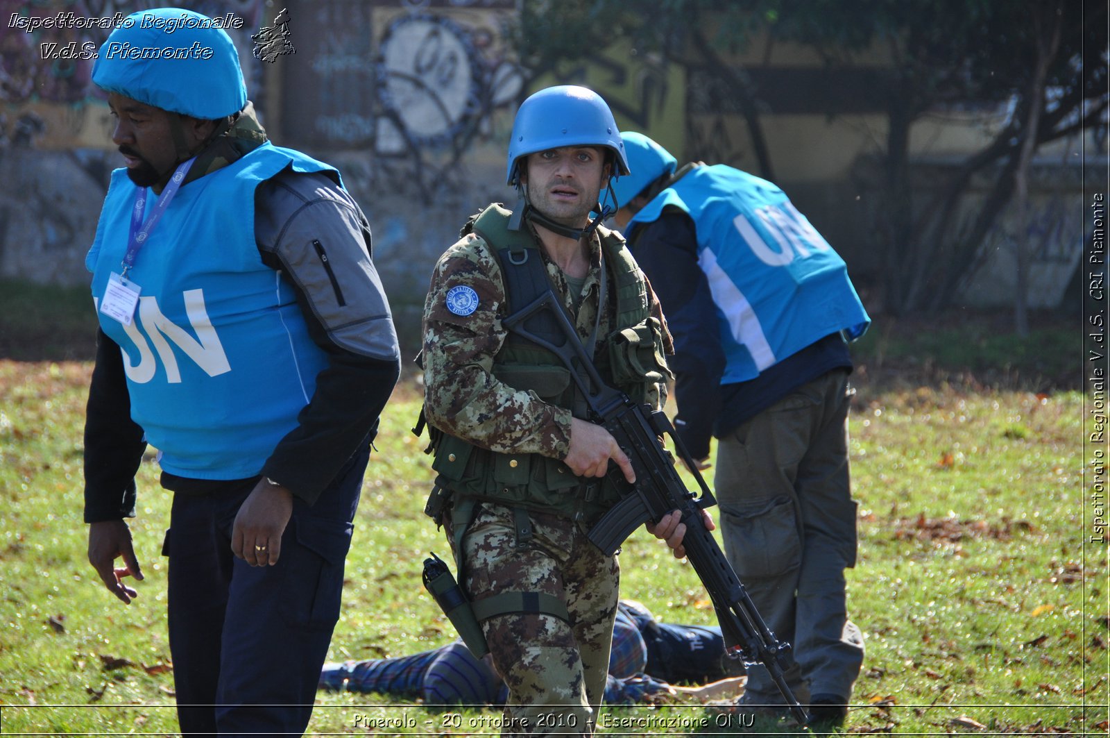 Pinerolo, Baudenasca - 20 ottobre 2010 - Esercitazione ONU -  Croce Rossa Italiana - Ispettorato Regionale Volontari del Soccorso Piemonte