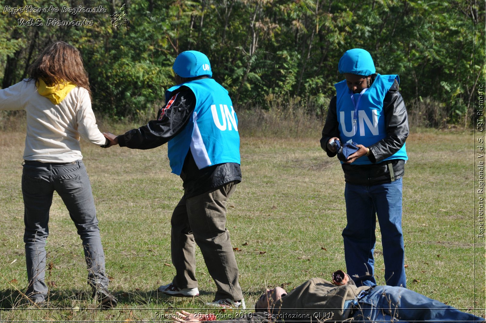 Pinerolo, Baudenasca - 20 ottobre 2010 - Esercitazione ONU -  Croce Rossa Italiana - Ispettorato Regionale Volontari del Soccorso Piemonte