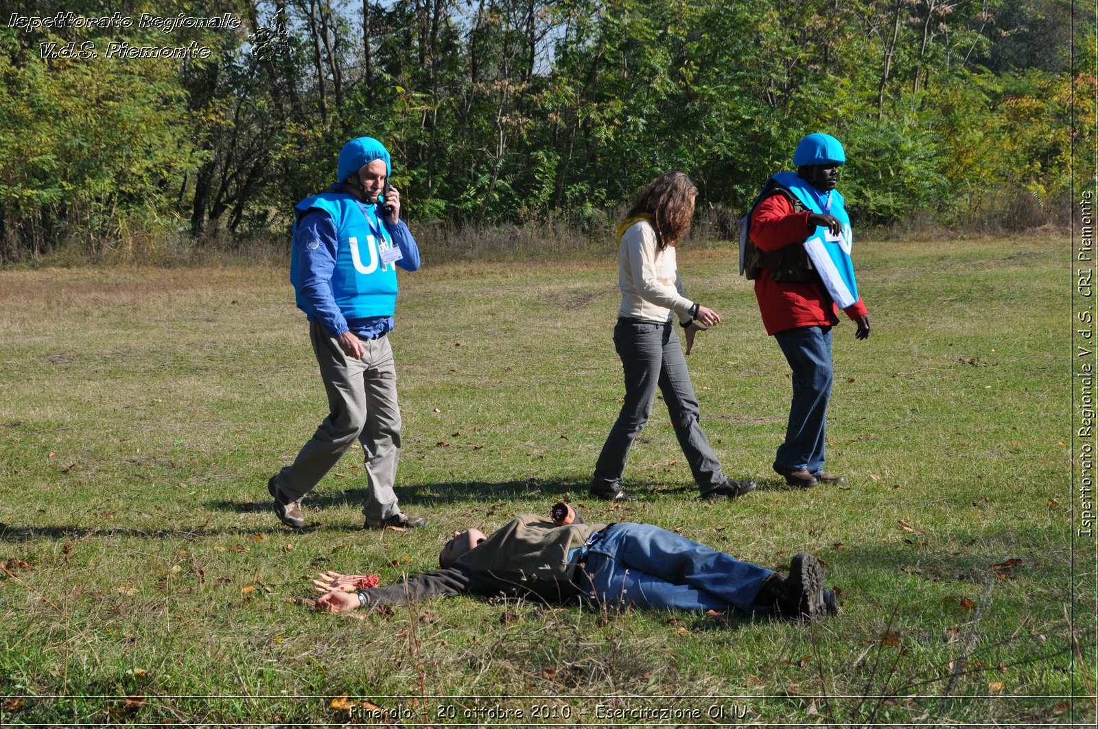 Pinerolo, Baudenasca - 20 ottobre 2010 - Esercitazione ONU -  Croce Rossa Italiana - Ispettorato Regionale Volontari del Soccorso Piemonte