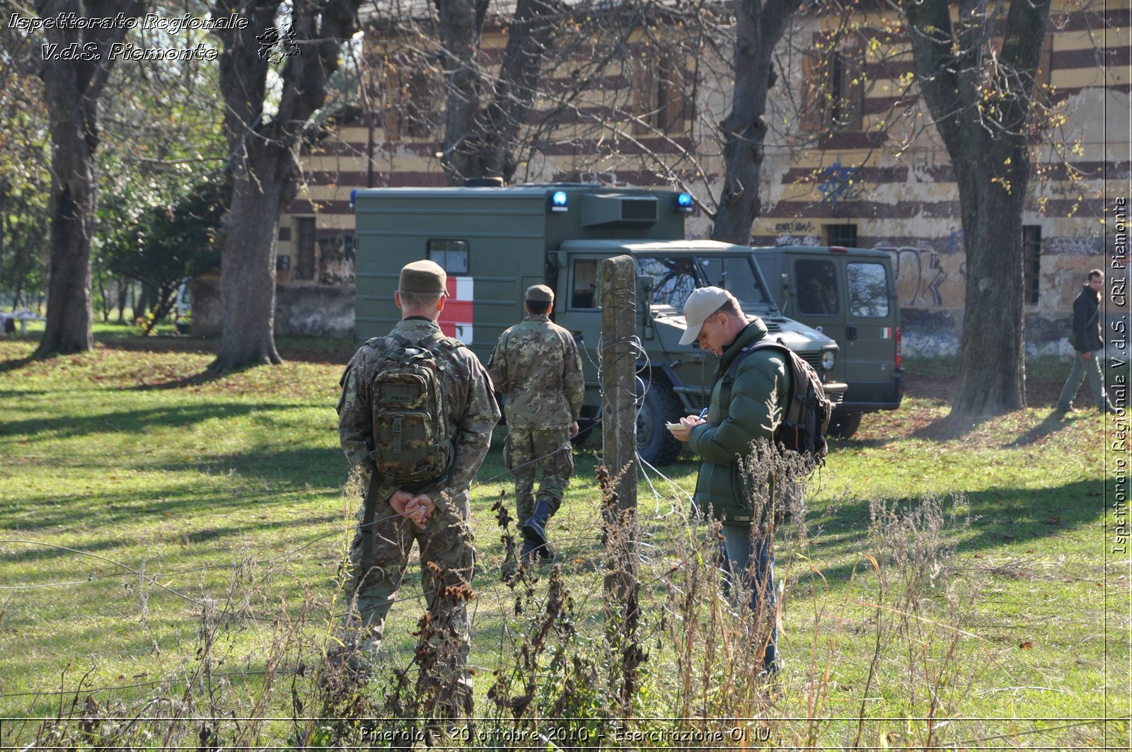 Pinerolo, Baudenasca - 20 ottobre 2010 - Esercitazione ONU -  Croce Rossa Italiana - Ispettorato Regionale Volontari del Soccorso Piemonte