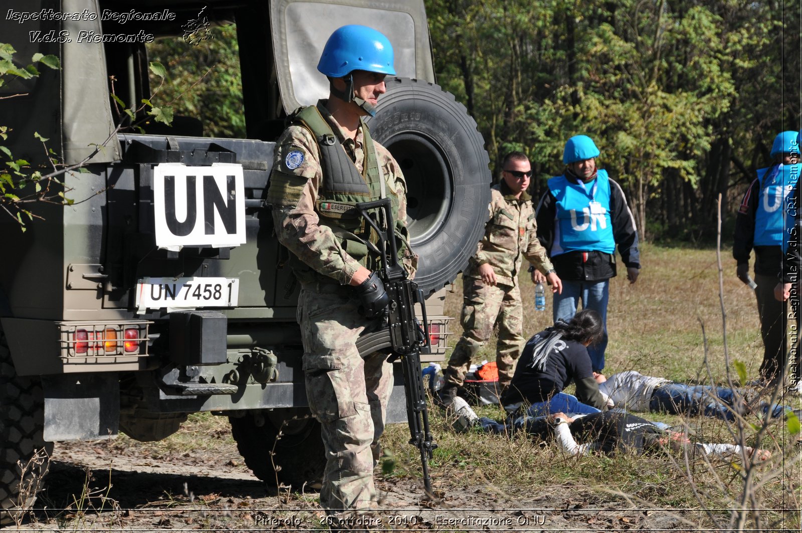 Pinerolo, Baudenasca - 20 ottobre 2010 - Esercitazione ONU -  Croce Rossa Italiana - Ispettorato Regionale Volontari del Soccorso Piemonte