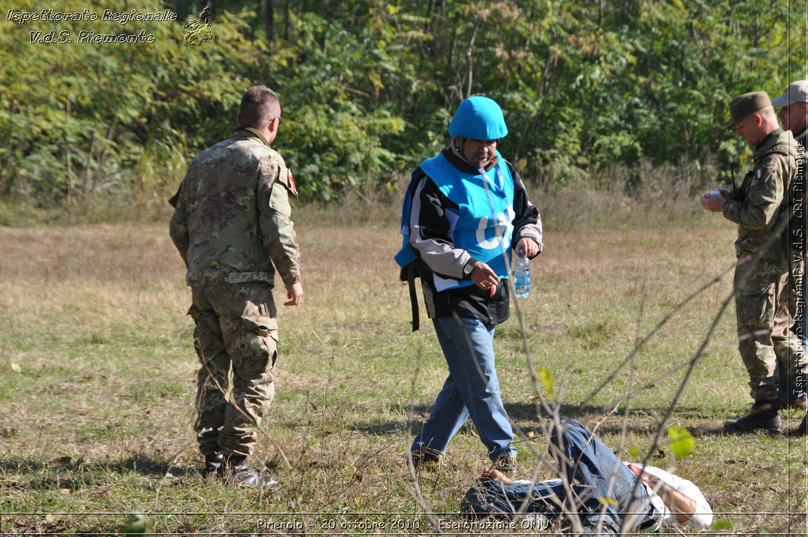 Pinerolo, Baudenasca - 20 ottobre 2010 - Esercitazione ONU -  Croce Rossa Italiana - Ispettorato Regionale Volontari del Soccorso Piemonte