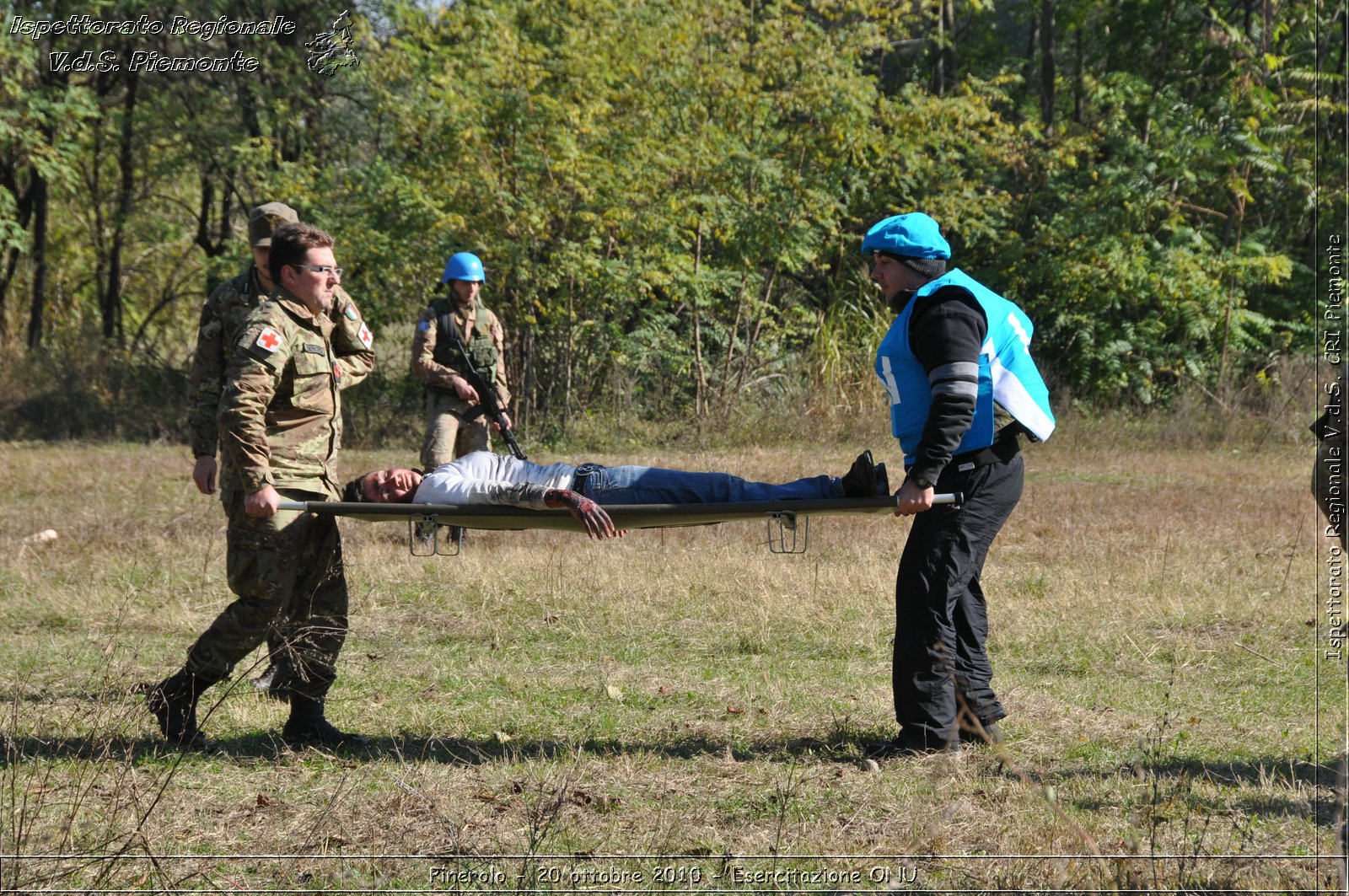 Pinerolo, Baudenasca - 20 ottobre 2010 - Esercitazione ONU -  Croce Rossa Italiana - Ispettorato Regionale Volontari del Soccorso Piemonte