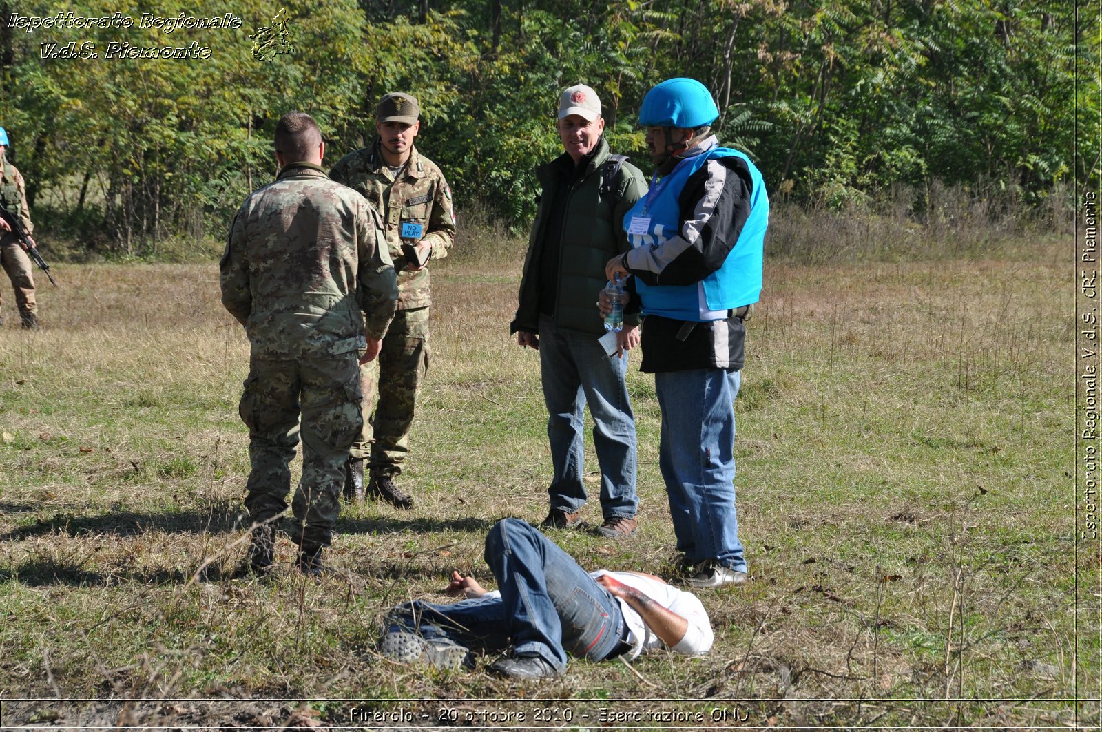 Pinerolo, Baudenasca - 20 ottobre 2010 - Esercitazione ONU -  Croce Rossa Italiana - Ispettorato Regionale Volontari del Soccorso Piemonte