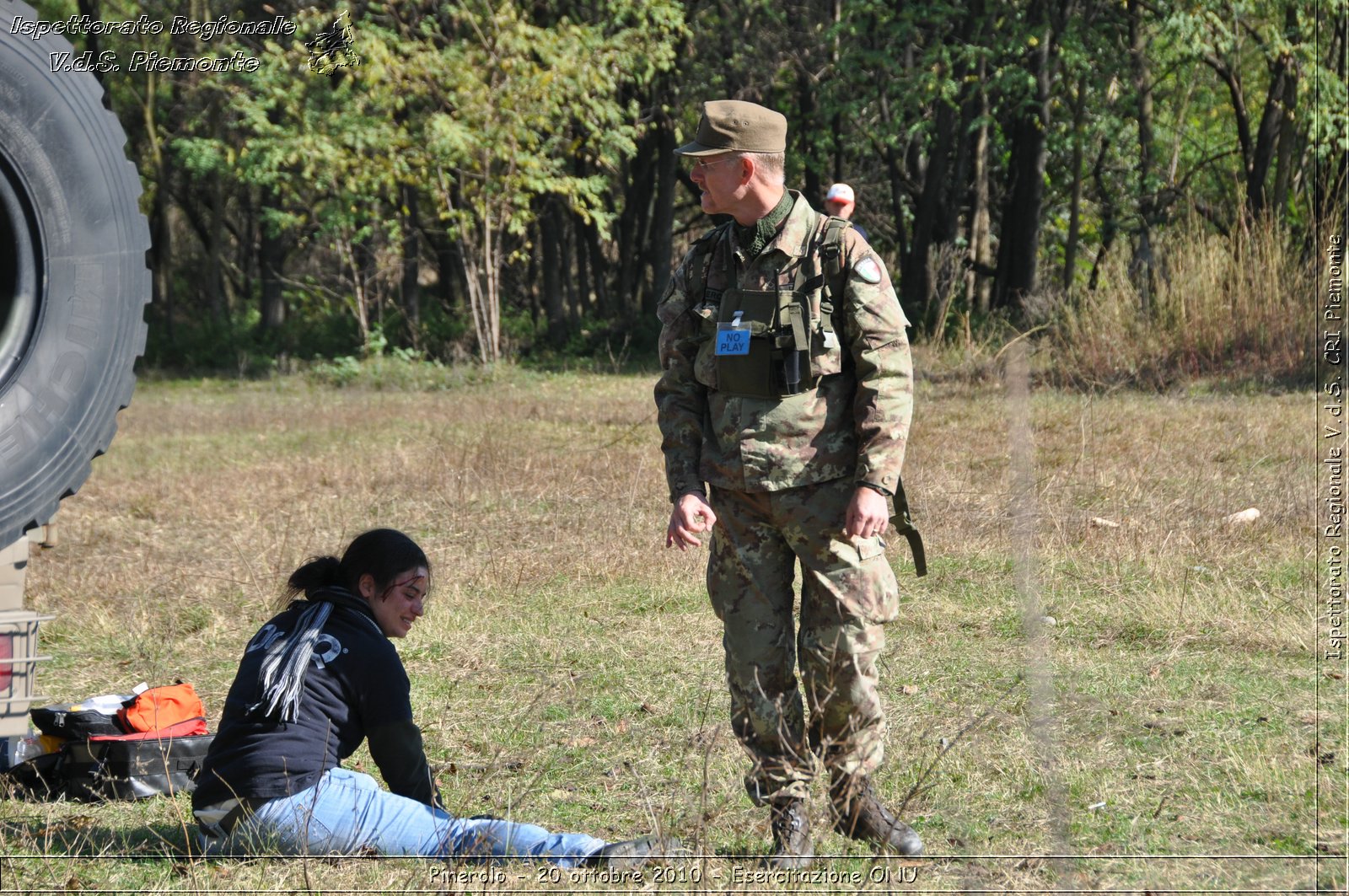 Pinerolo, Baudenasca - 20 ottobre 2010 - Esercitazione ONU -  Croce Rossa Italiana - Ispettorato Regionale Volontari del Soccorso Piemonte