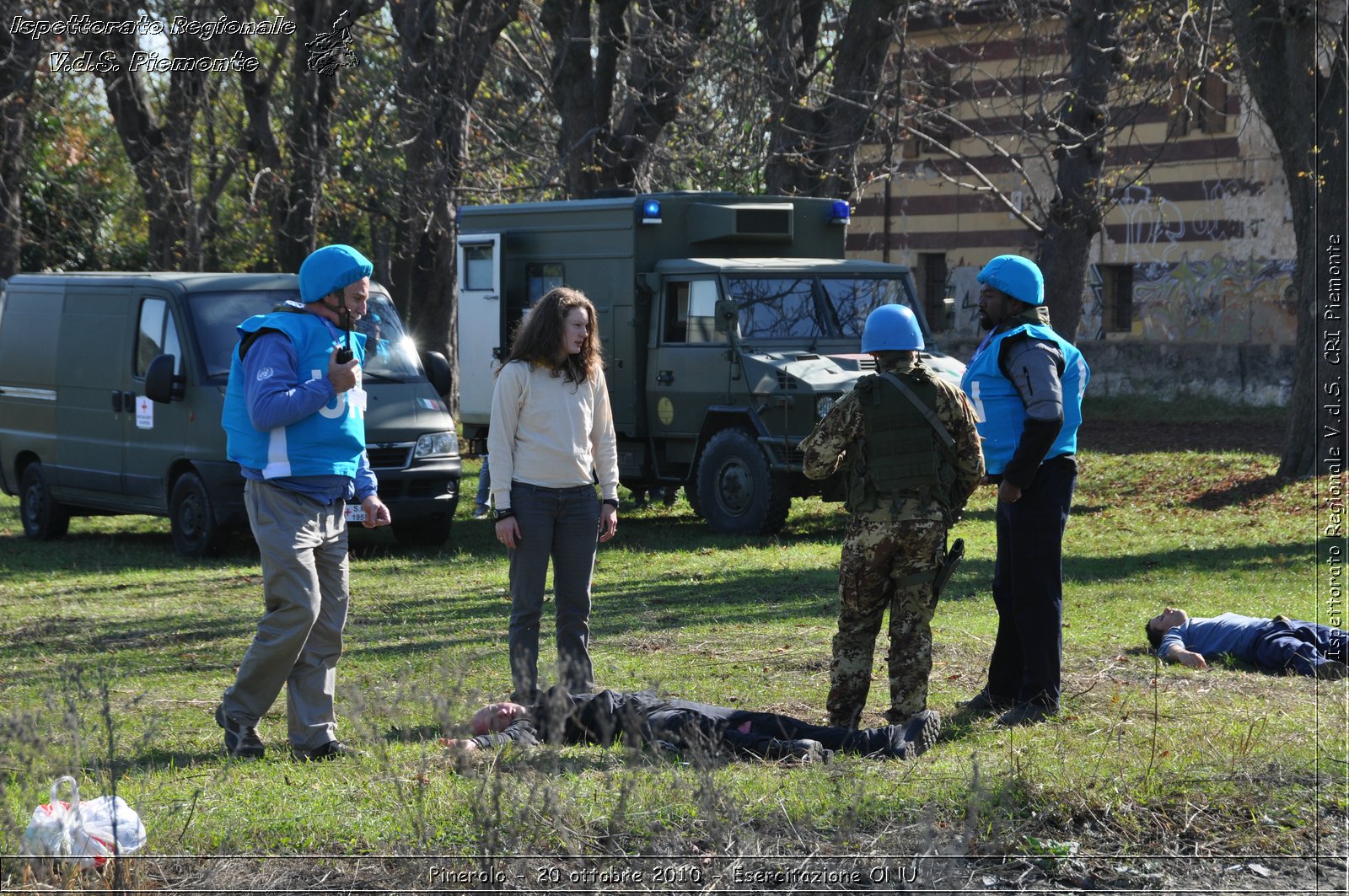 Pinerolo, Baudenasca - 20 ottobre 2010 - Esercitazione ONU -  Croce Rossa Italiana - Ispettorato Regionale Volontari del Soccorso Piemonte