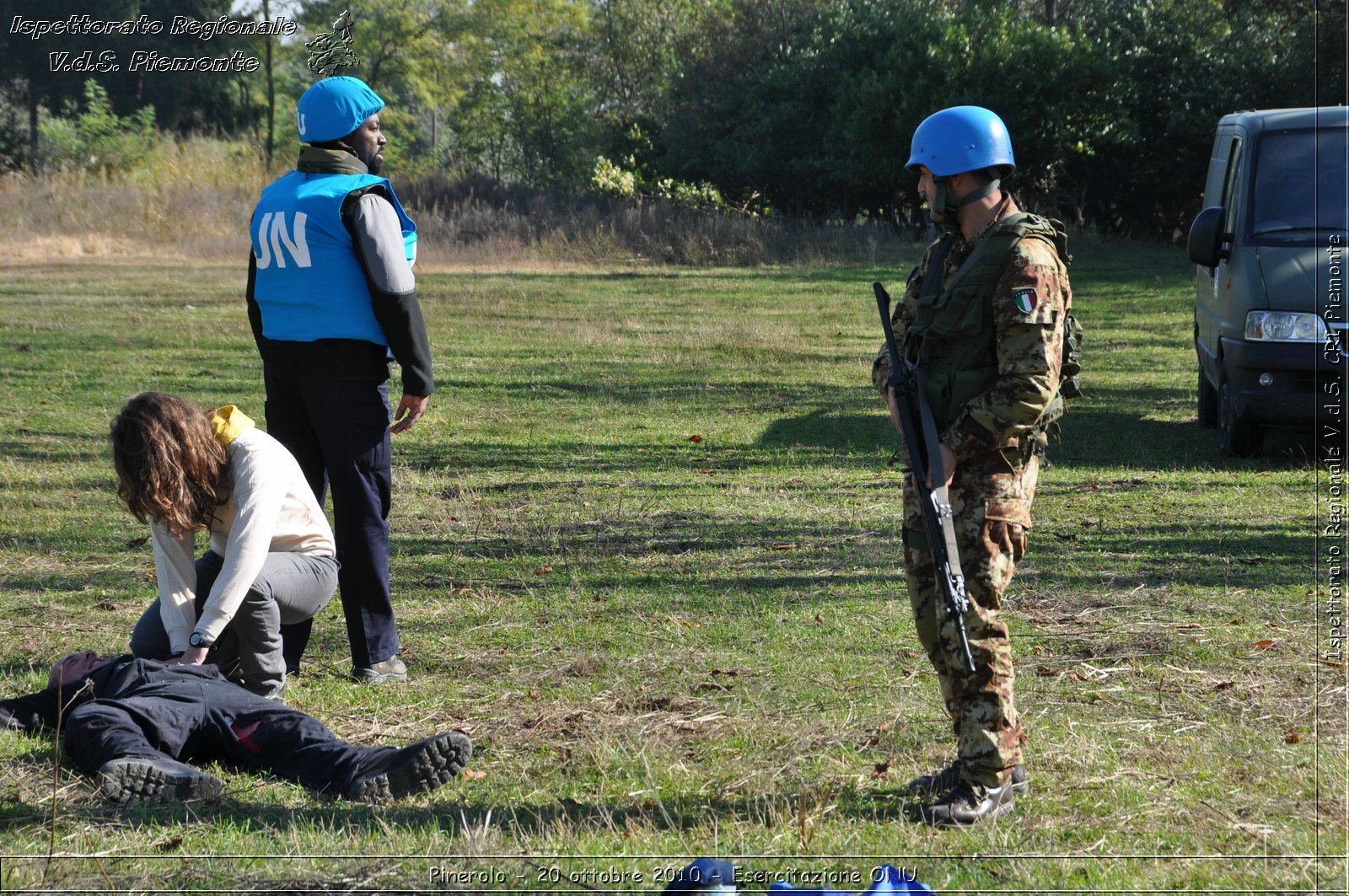 Pinerolo, Baudenasca - 20 ottobre 2010 - Esercitazione ONU -  Croce Rossa Italiana - Ispettorato Regionale Volontari del Soccorso Piemonte