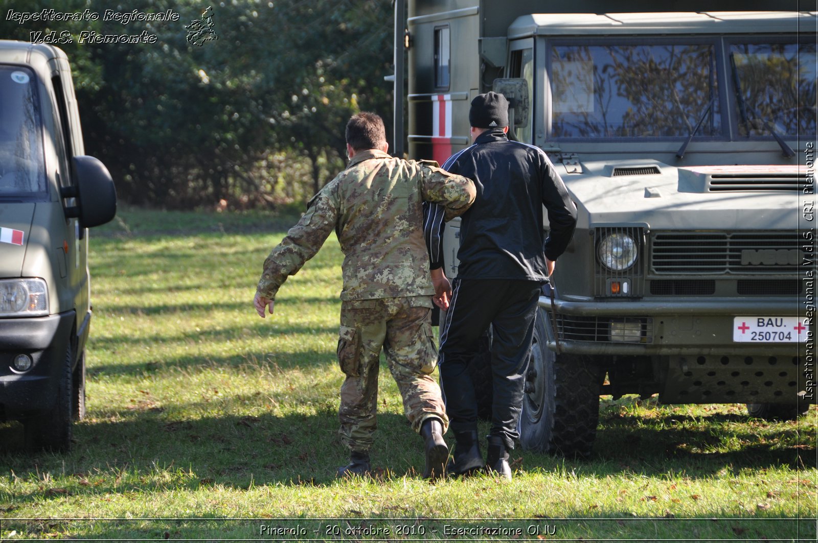 Pinerolo, Baudenasca - 20 ottobre 2010 - Esercitazione ONU -  Croce Rossa Italiana - Ispettorato Regionale Volontari del Soccorso Piemonte