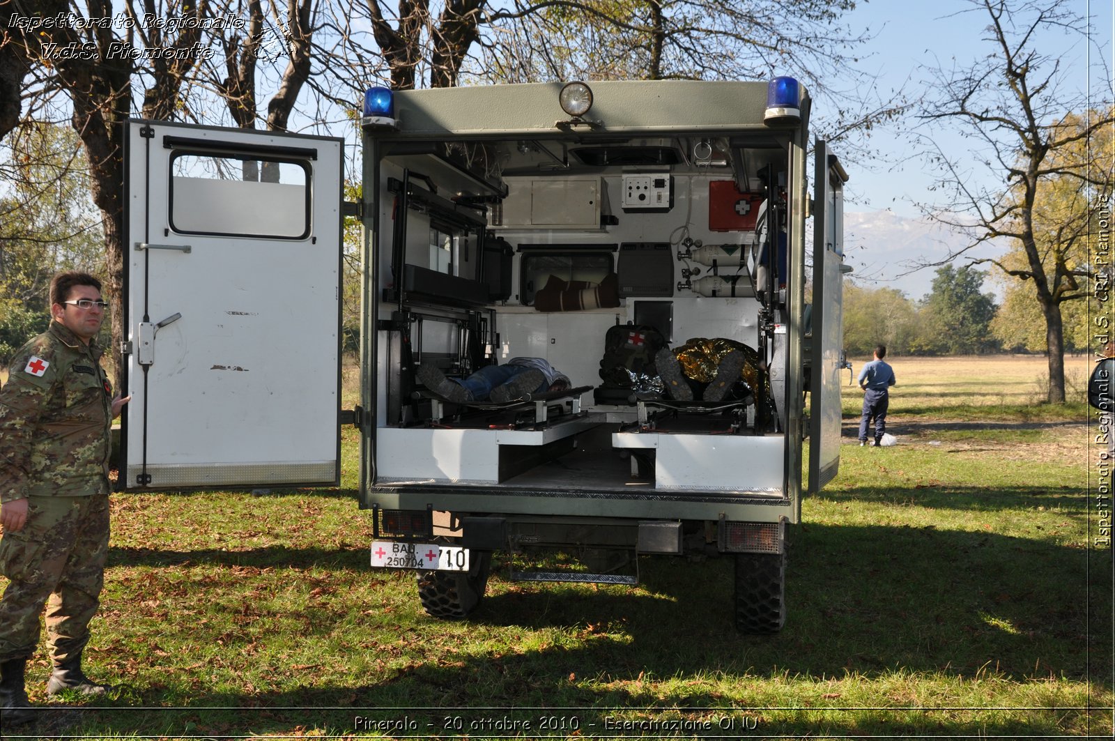 Pinerolo, Baudenasca - 20 ottobre 2010 - Esercitazione ONU -  Croce Rossa Italiana - Ispettorato Regionale Volontari del Soccorso Piemonte