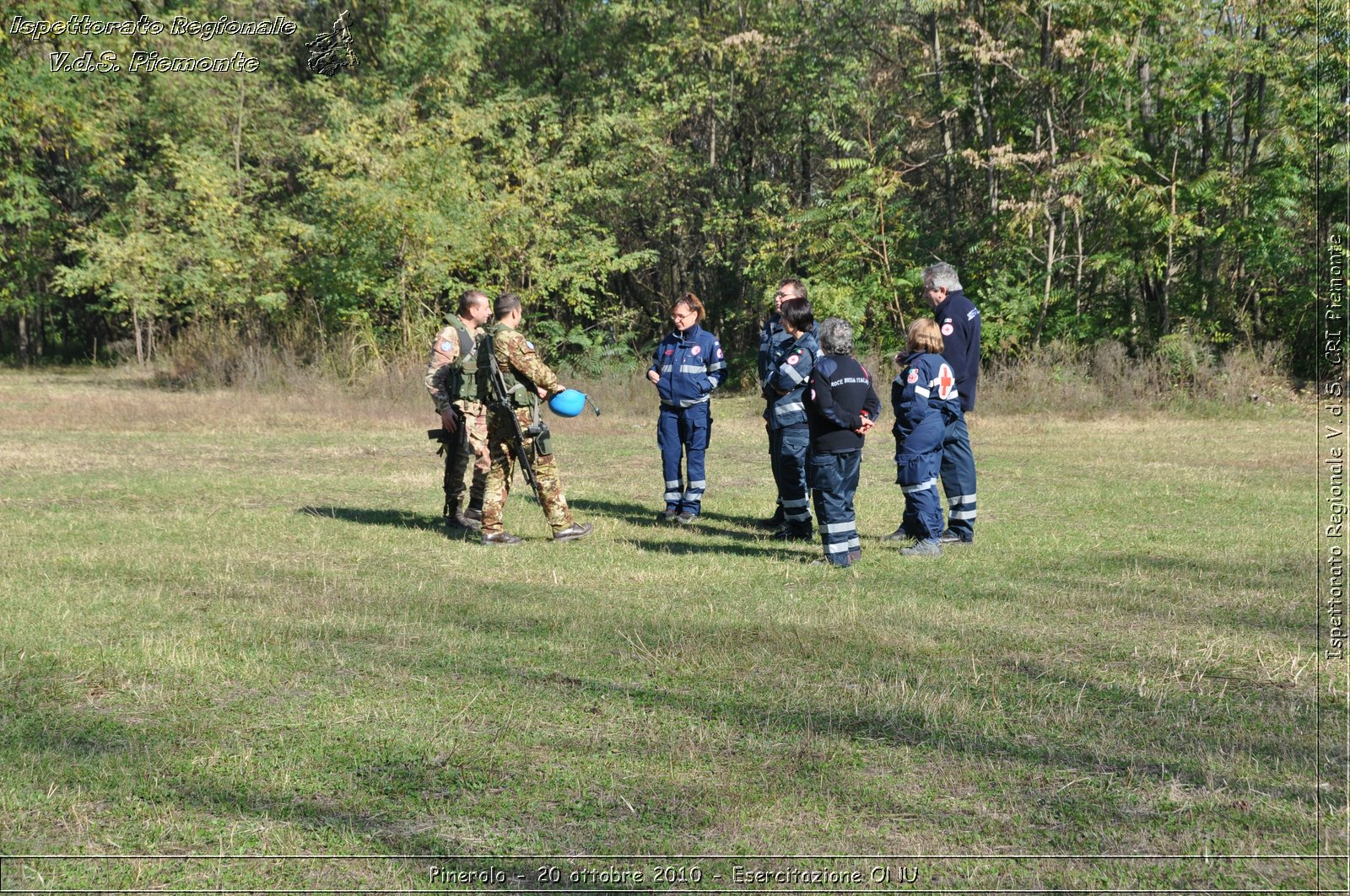 Pinerolo, Baudenasca - 20 ottobre 2010 - Esercitazione ONU -  Croce Rossa Italiana - Ispettorato Regionale Volontari del Soccorso Piemonte