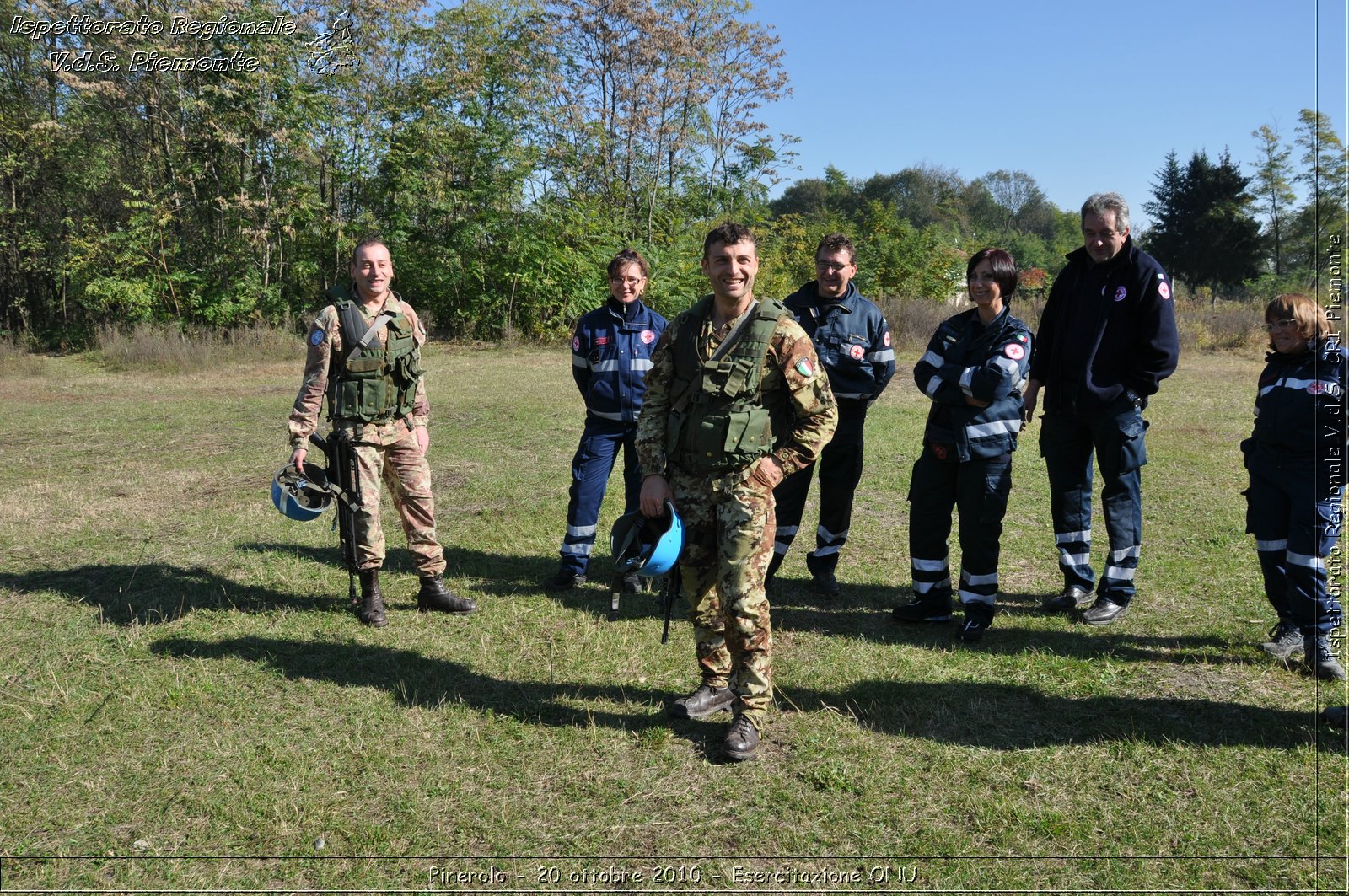 Pinerolo, Baudenasca - 20 ottobre 2010 - Esercitazione ONU -  Croce Rossa Italiana - Ispettorato Regionale Volontari del Soccorso Piemonte