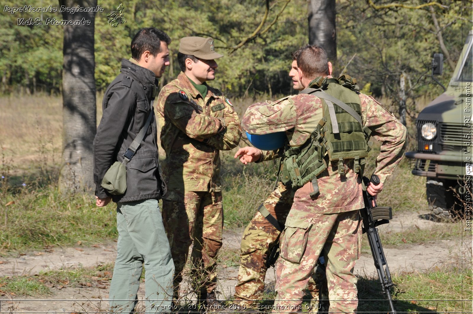 Pinerolo, Baudenasca - 20 ottobre 2010 - Esercitazione ONU -  Croce Rossa Italiana - Ispettorato Regionale Volontari del Soccorso Piemonte