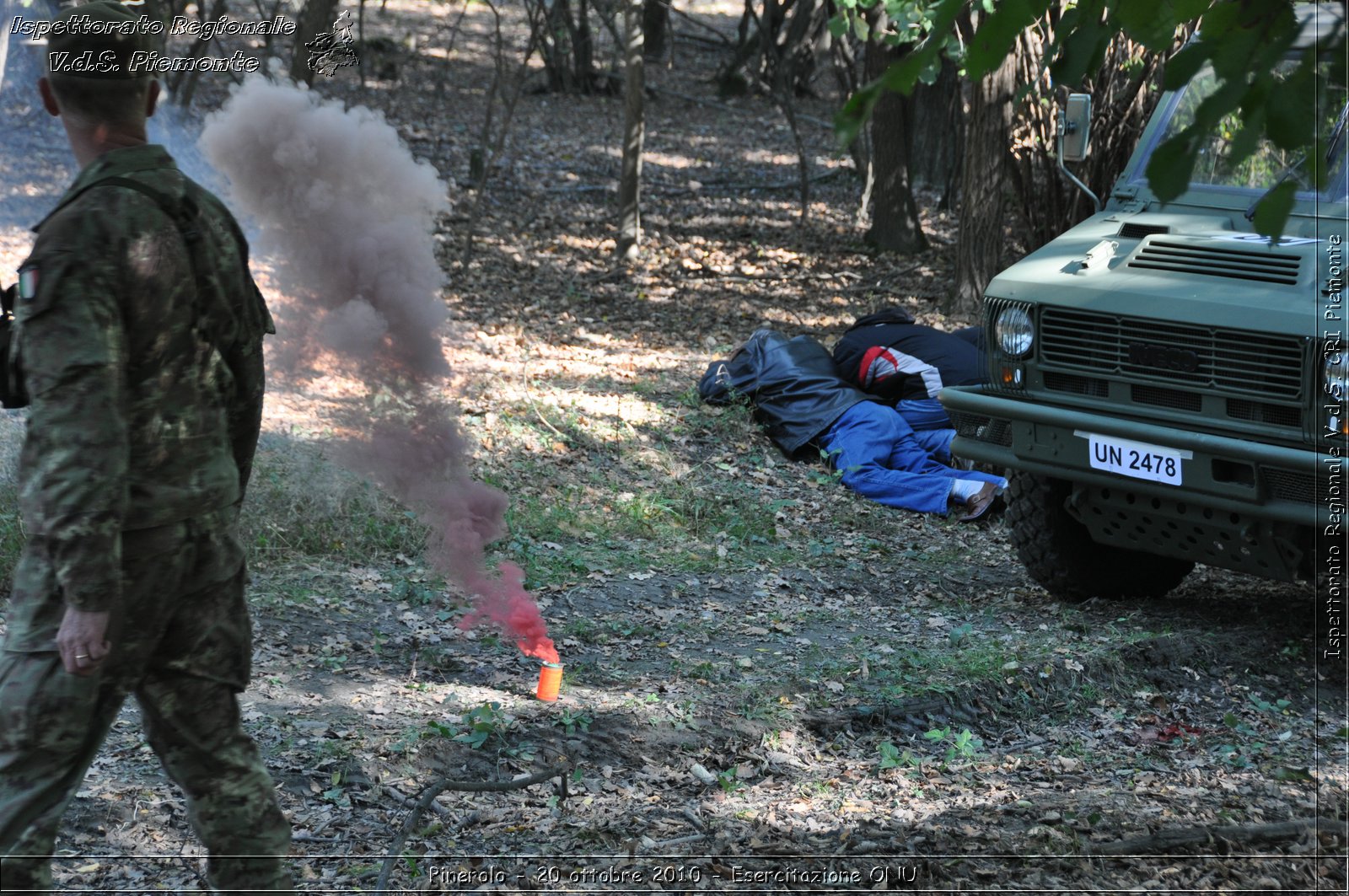 Pinerolo, Baudenasca - 20 ottobre 2010 - Esercitazione ONU -  Croce Rossa Italiana - Ispettorato Regionale Volontari del Soccorso Piemonte