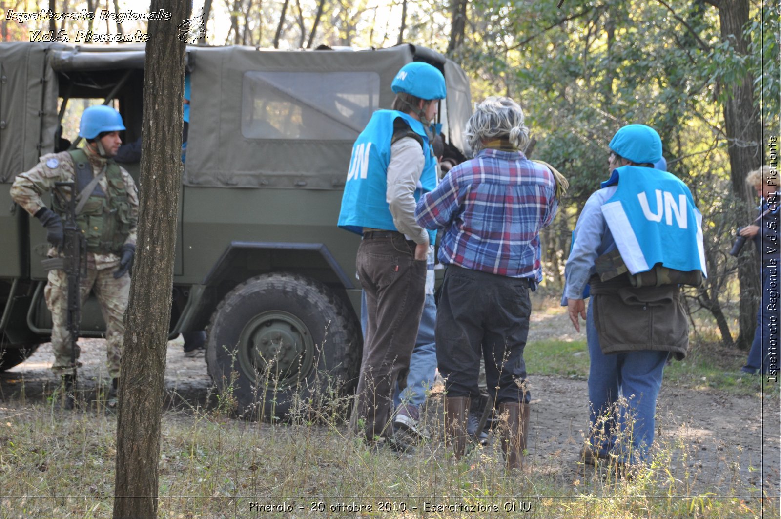 Pinerolo, Baudenasca - 20 ottobre 2010 - Esercitazione ONU -  Croce Rossa Italiana - Ispettorato Regionale Volontari del Soccorso Piemonte