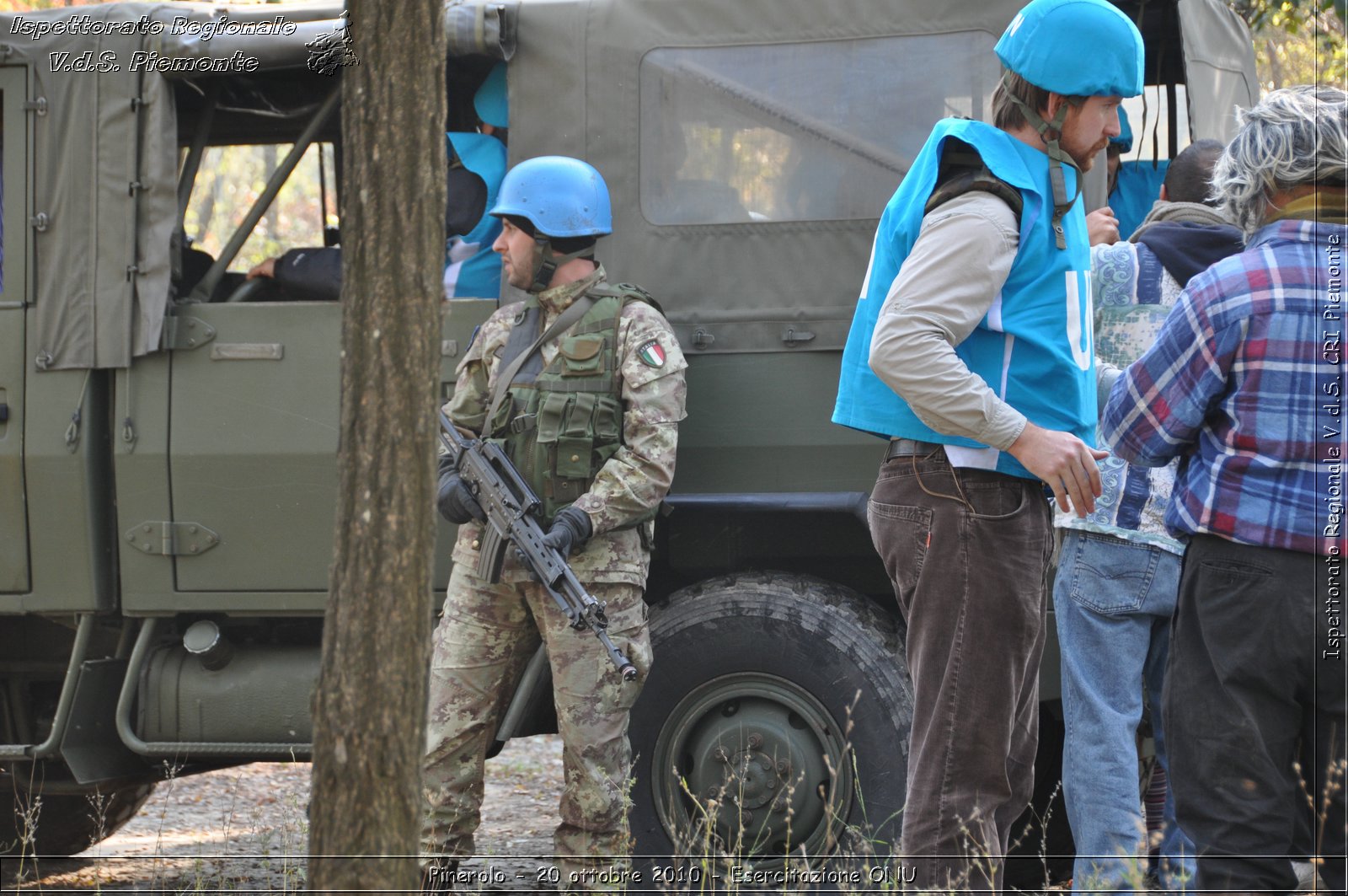 Pinerolo, Baudenasca - 20 ottobre 2010 - Esercitazione ONU -  Croce Rossa Italiana - Ispettorato Regionale Volontari del Soccorso Piemonte