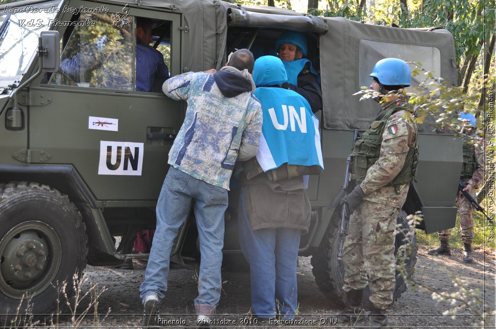 Pinerolo, Baudenasca - 20 ottobre 2010 - Esercitazione ONU -  Croce Rossa Italiana - Ispettorato Regionale Volontari del Soccorso Piemonte