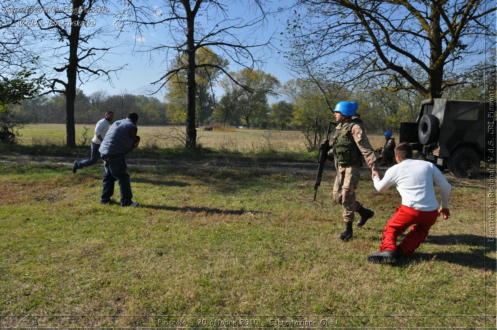 Pinerolo, Baudenasca - 20 ottobre 2010 - Esercitazione ONU -  Croce Rossa Italiana - Ispettorato Regionale Volontari del Soccorso Piemonte