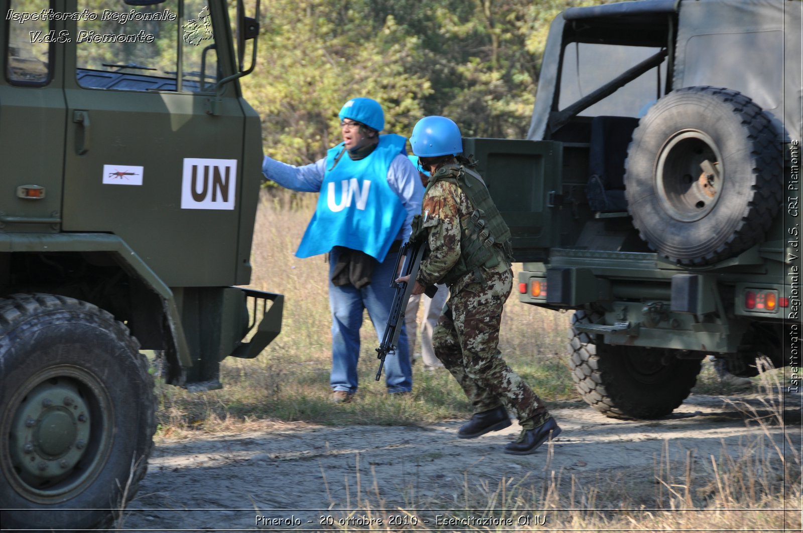 Pinerolo, Baudenasca - 20 ottobre 2010 - Esercitazione ONU -  Croce Rossa Italiana - Ispettorato Regionale Volontari del Soccorso Piemonte