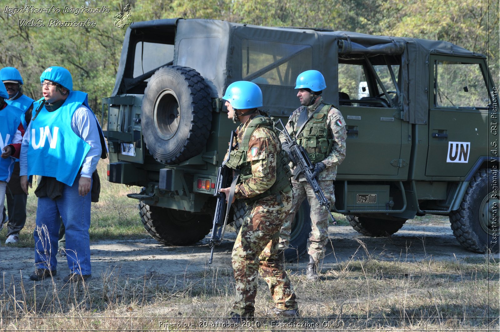 Pinerolo, Baudenasca - 20 ottobre 2010 - Esercitazione ONU -  Croce Rossa Italiana - Ispettorato Regionale Volontari del Soccorso Piemonte