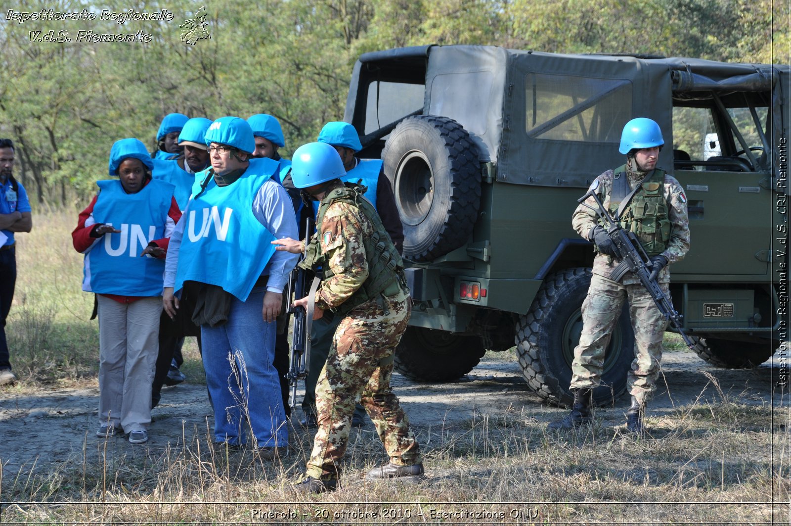 Pinerolo, Baudenasca - 20 ottobre 2010 - Esercitazione ONU -  Croce Rossa Italiana - Ispettorato Regionale Volontari del Soccorso Piemonte