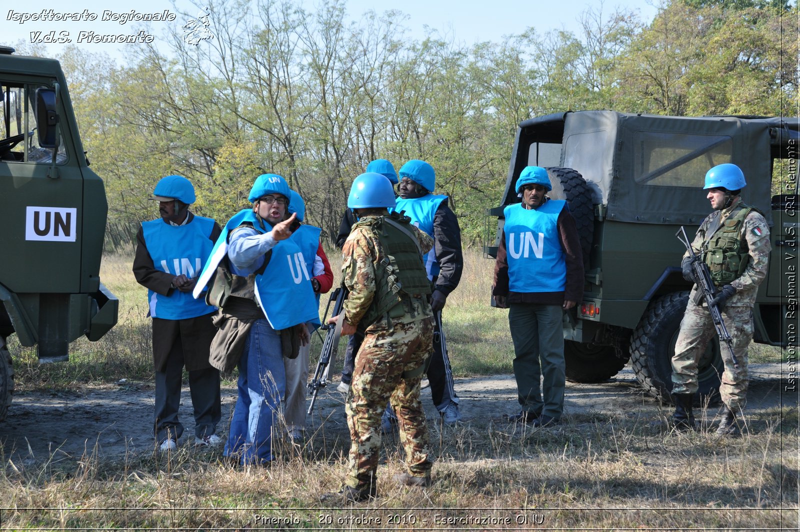 Pinerolo, Baudenasca - 20 ottobre 2010 - Esercitazione ONU -  Croce Rossa Italiana - Ispettorato Regionale Volontari del Soccorso Piemonte