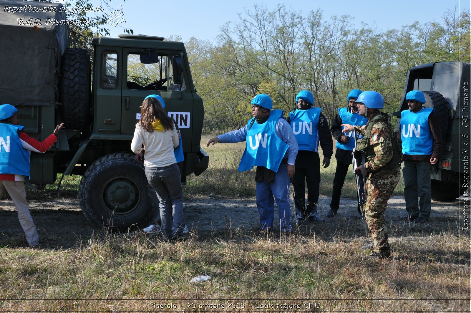 Pinerolo, Baudenasca - 20 ottobre 2010 - Esercitazione ONU -  Croce Rossa Italiana - Ispettorato Regionale Volontari del Soccorso Piemonte