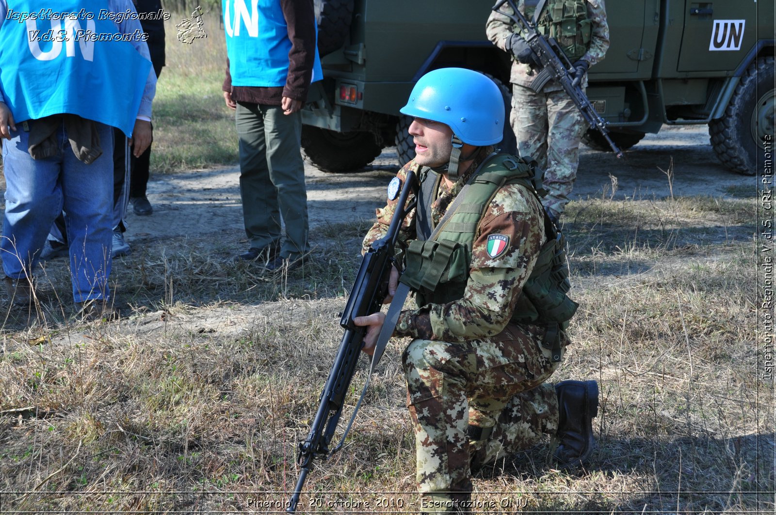 Pinerolo, Baudenasca - 20 ottobre 2010 - Esercitazione ONU -  Croce Rossa Italiana - Ispettorato Regionale Volontari del Soccorso Piemonte