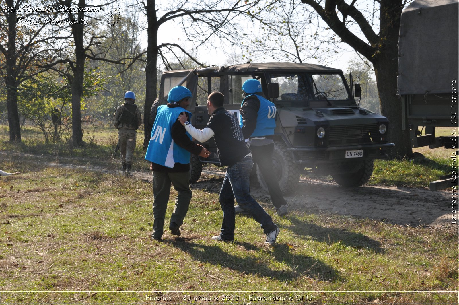 Pinerolo, Baudenasca - 20 ottobre 2010 - Esercitazione ONU -  Croce Rossa Italiana - Ispettorato Regionale Volontari del Soccorso Piemonte