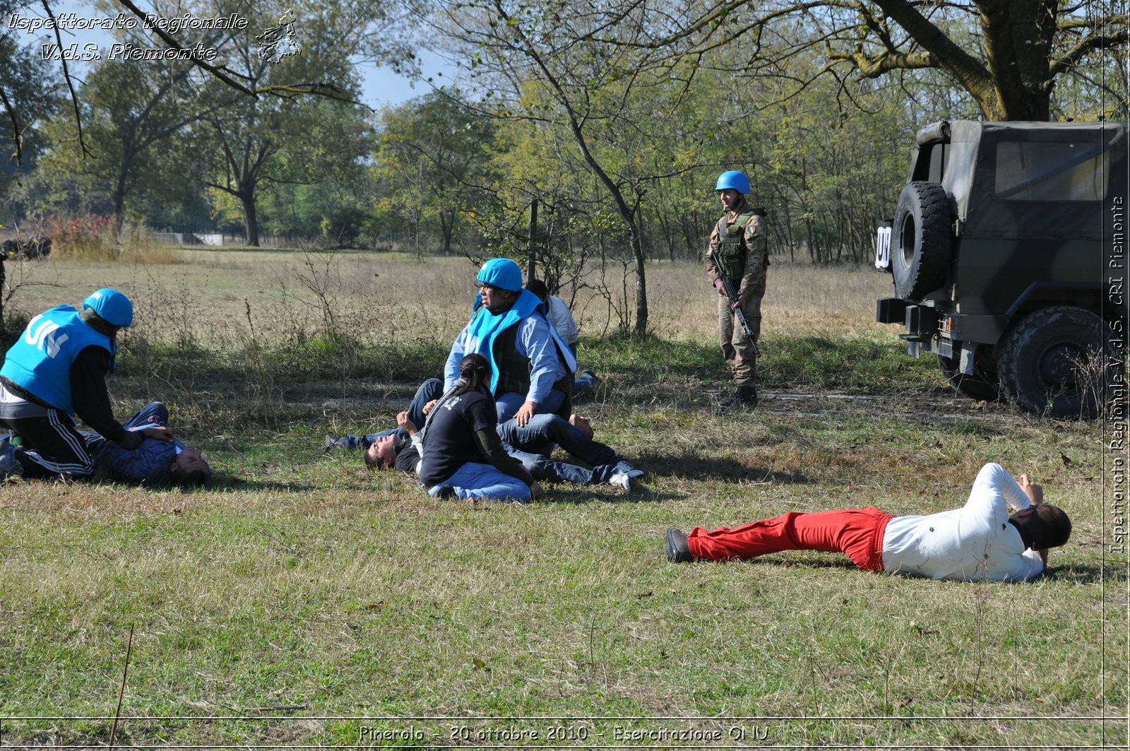 Pinerolo, Baudenasca - 20 ottobre 2010 - Esercitazione ONU -  Croce Rossa Italiana - Ispettorato Regionale Volontari del Soccorso Piemonte