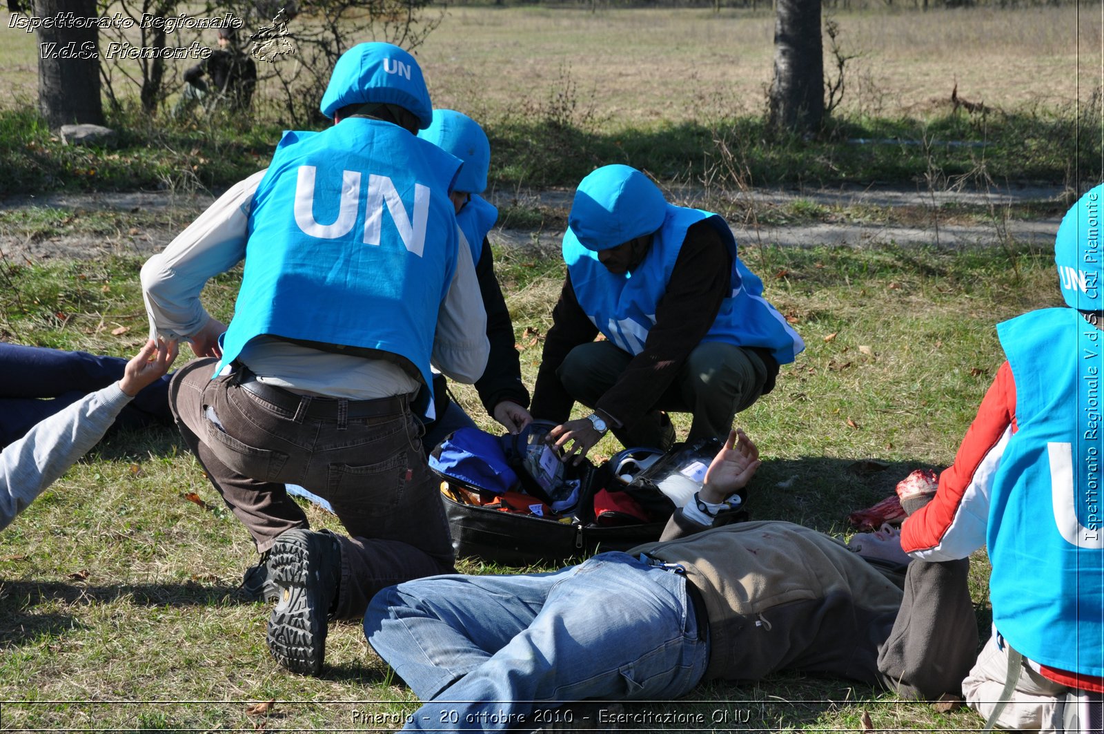 Pinerolo, Baudenasca - 20 ottobre 2010 - Esercitazione ONU -  Croce Rossa Italiana - Ispettorato Regionale Volontari del Soccorso Piemonte