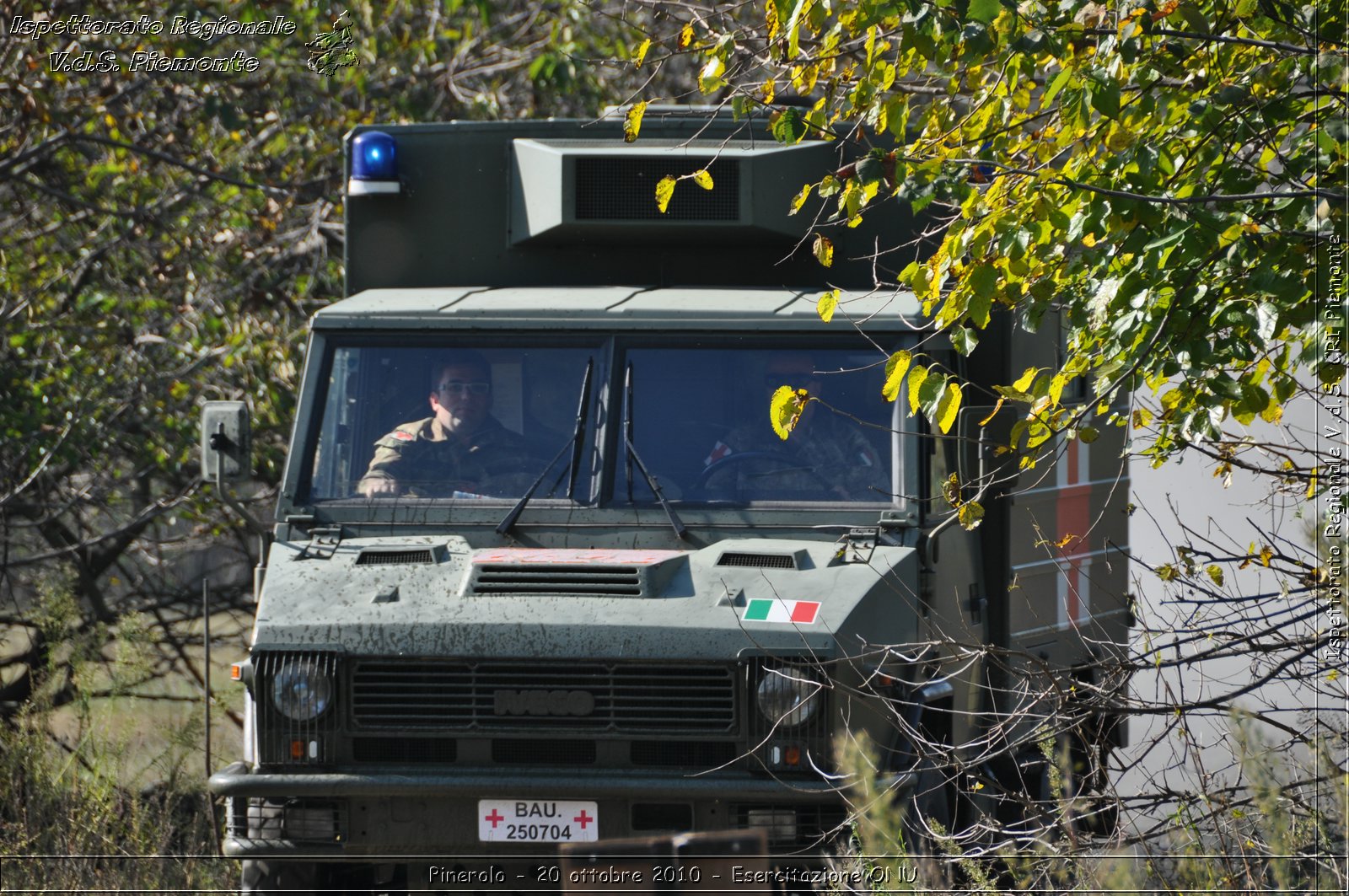 Pinerolo, Baudenasca - 20 ottobre 2010 - Esercitazione ONU -  Croce Rossa Italiana - Ispettorato Regionale Volontari del Soccorso Piemonte