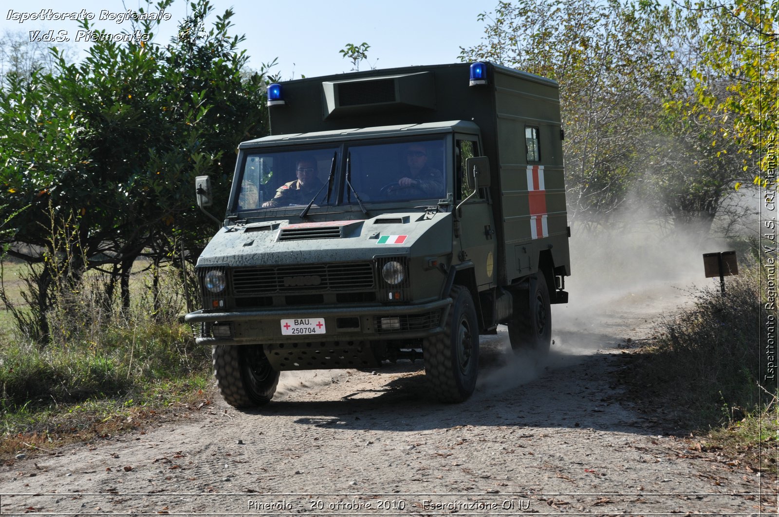 Pinerolo, Baudenasca - 20 ottobre 2010 - Esercitazione ONU -  Croce Rossa Italiana - Ispettorato Regionale Volontari del Soccorso Piemonte