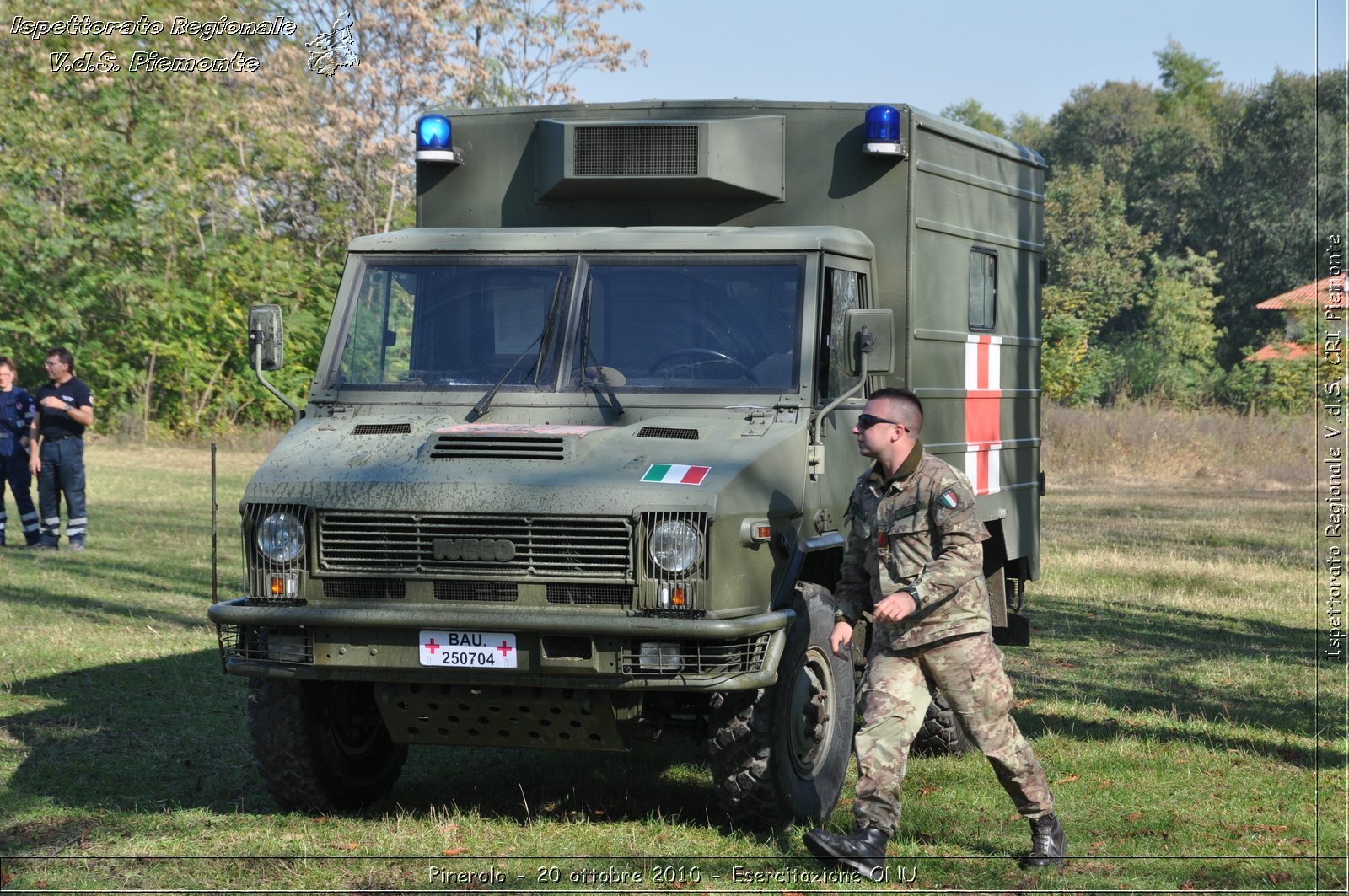 Pinerolo, Baudenasca - 20 ottobre 2010 - Esercitazione ONU -  Croce Rossa Italiana - Ispettorato Regionale Volontari del Soccorso Piemonte