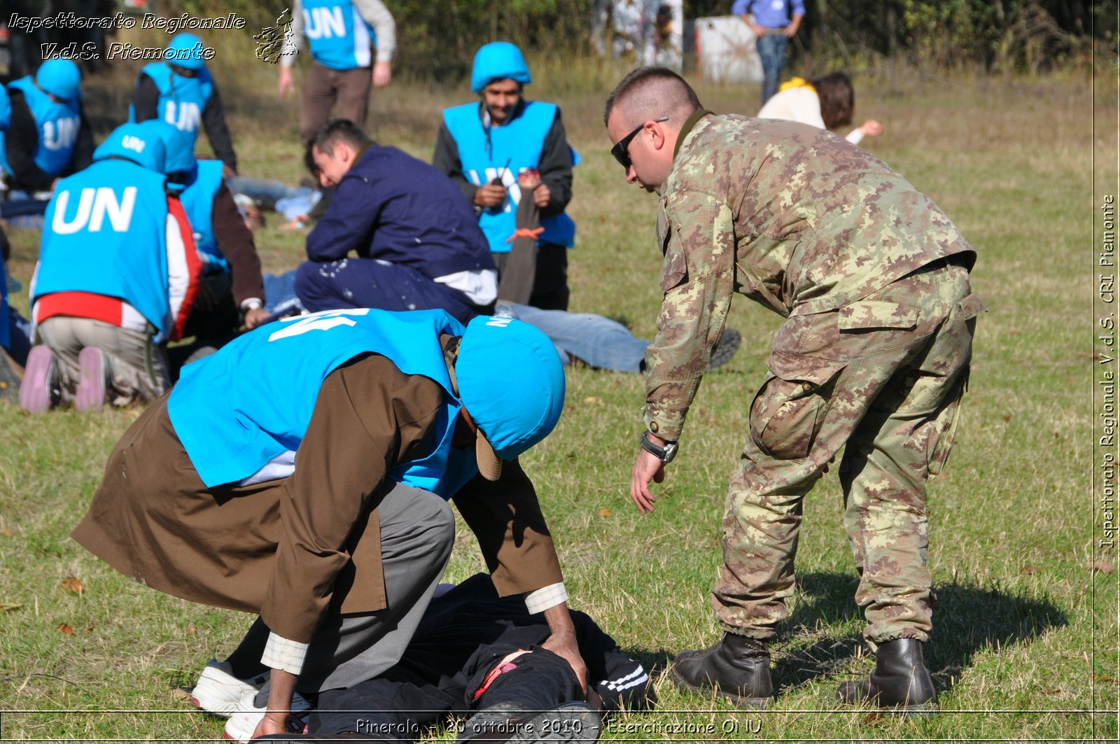 Pinerolo, Baudenasca - 20 ottobre 2010 - Esercitazione ONU -  Croce Rossa Italiana - Ispettorato Regionale Volontari del Soccorso Piemonte