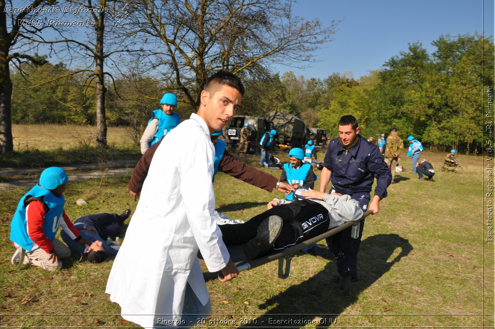 Pinerolo, Baudenasca - 20 ottobre 2010 - Esercitazione ONU -  Croce Rossa Italiana - Ispettorato Regionale Volontari del Soccorso Piemonte