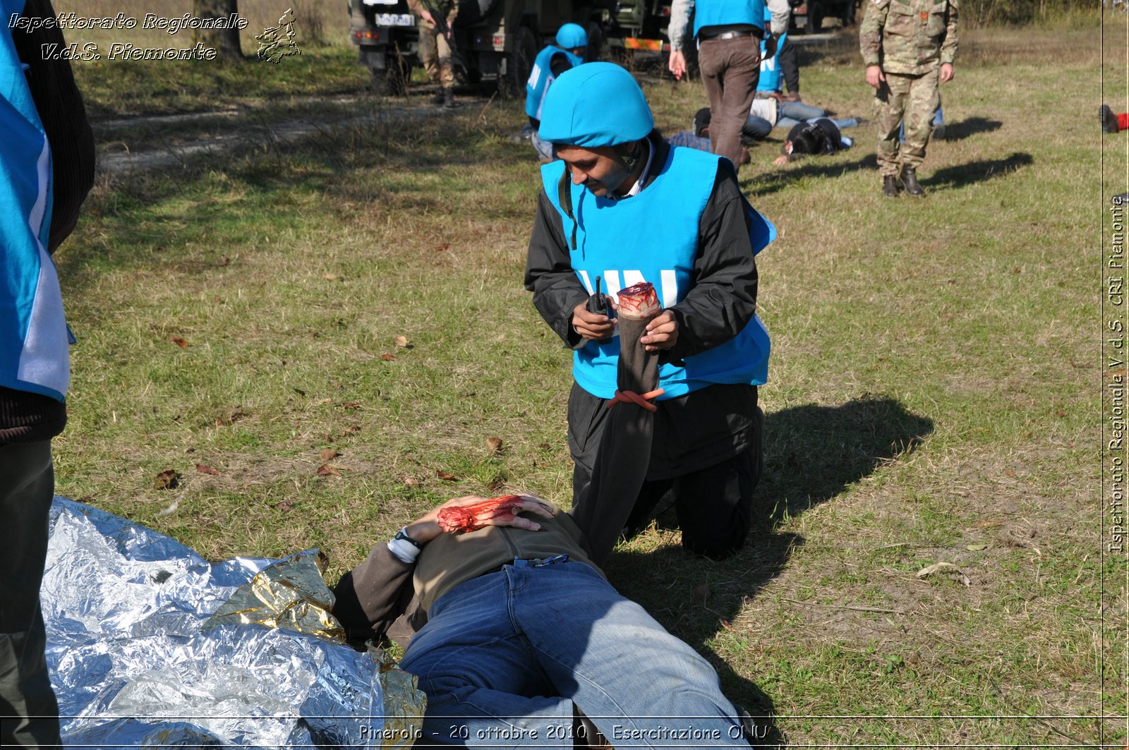 Pinerolo, Baudenasca - 20 ottobre 2010 - Esercitazione ONU -  Croce Rossa Italiana - Ispettorato Regionale Volontari del Soccorso Piemonte