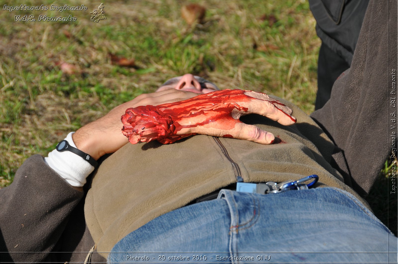 Pinerolo, Baudenasca - 20 ottobre 2010 - Esercitazione ONU -  Croce Rossa Italiana - Ispettorato Regionale Volontari del Soccorso Piemonte