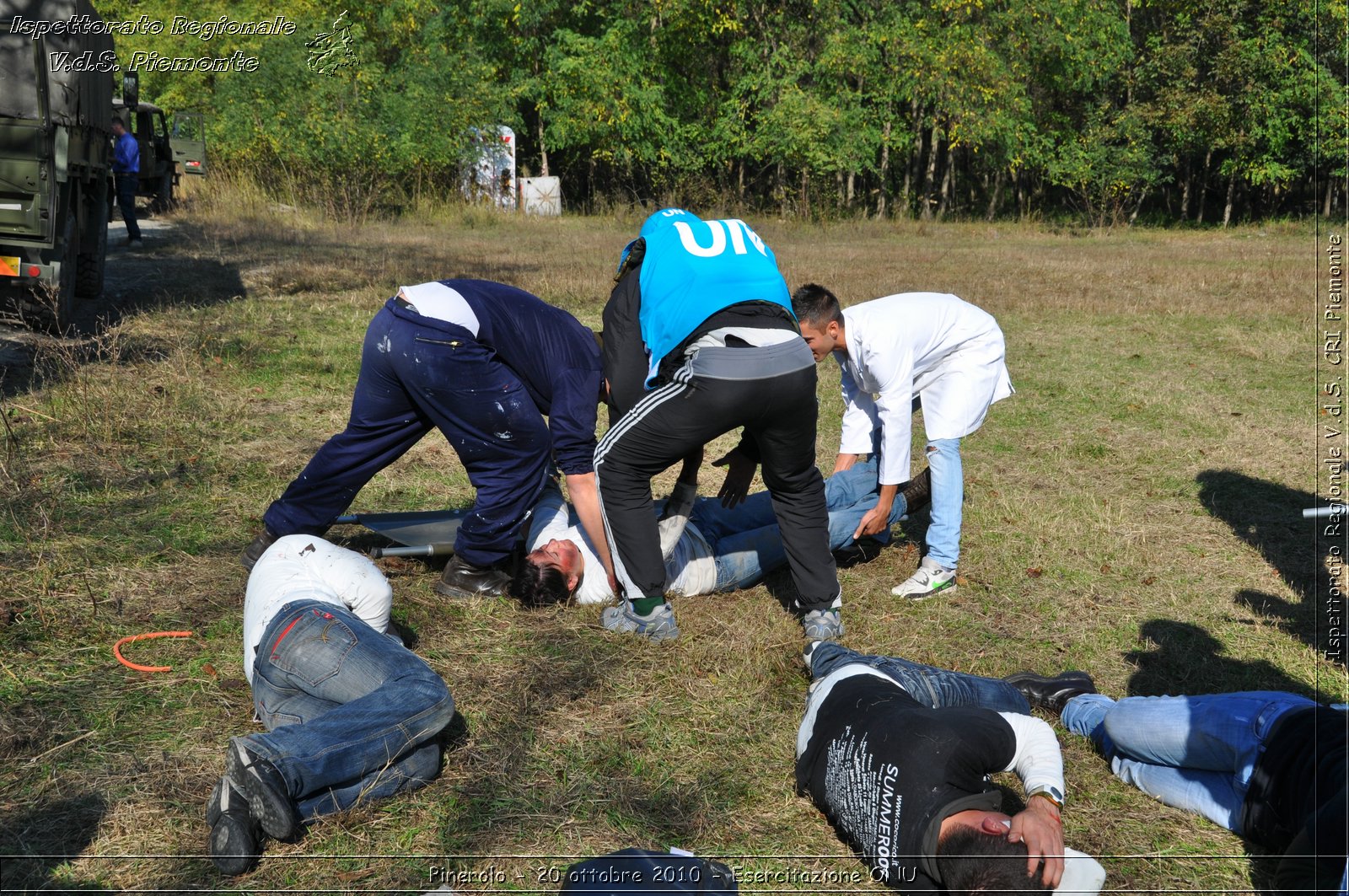 Pinerolo, Baudenasca - 20 ottobre 2010 - Esercitazione ONU -  Croce Rossa Italiana - Ispettorato Regionale Volontari del Soccorso Piemonte