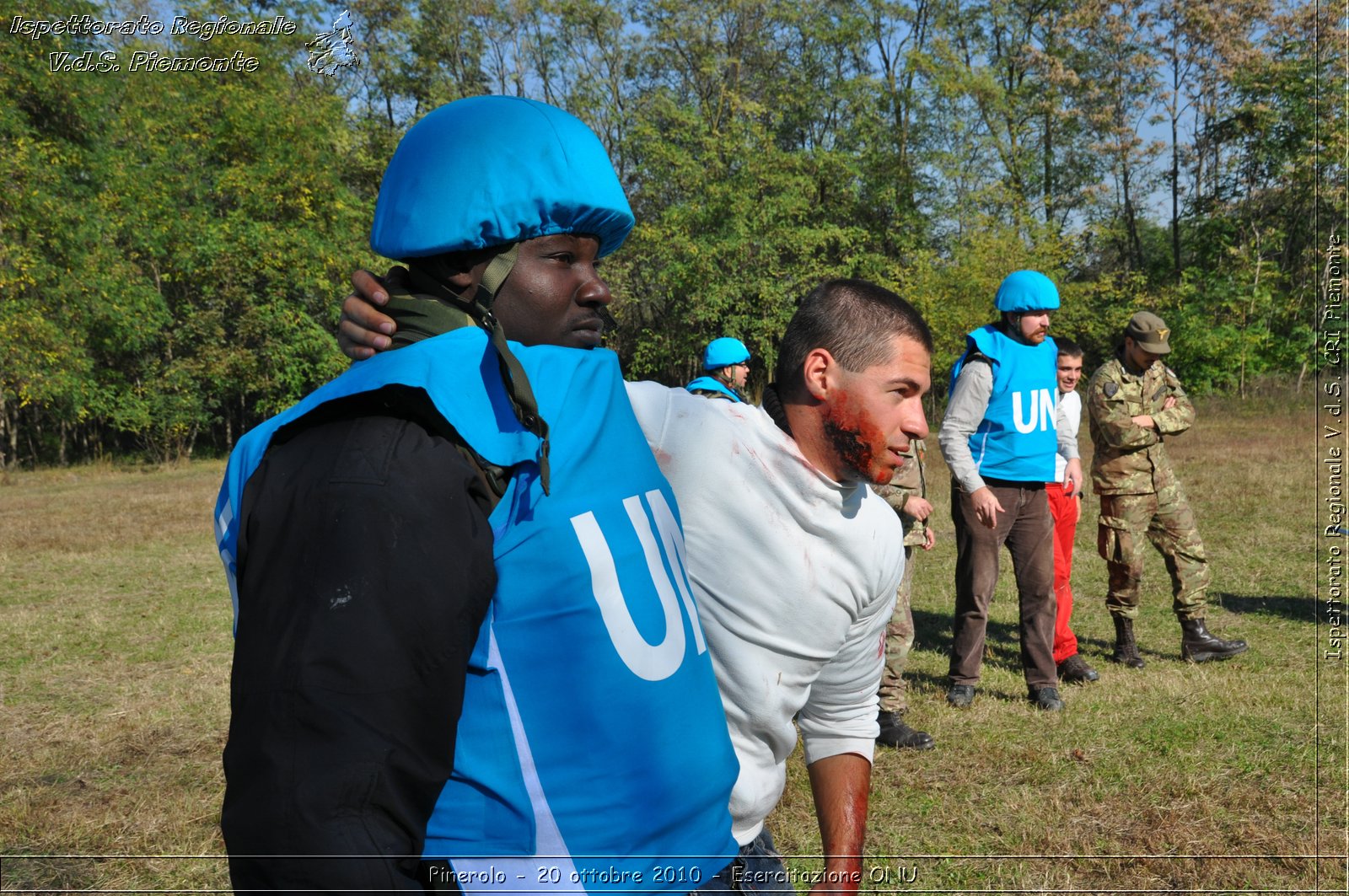 Pinerolo, Baudenasca - 20 ottobre 2010 - Esercitazione ONU -  Croce Rossa Italiana - Ispettorato Regionale Volontari del Soccorso Piemonte