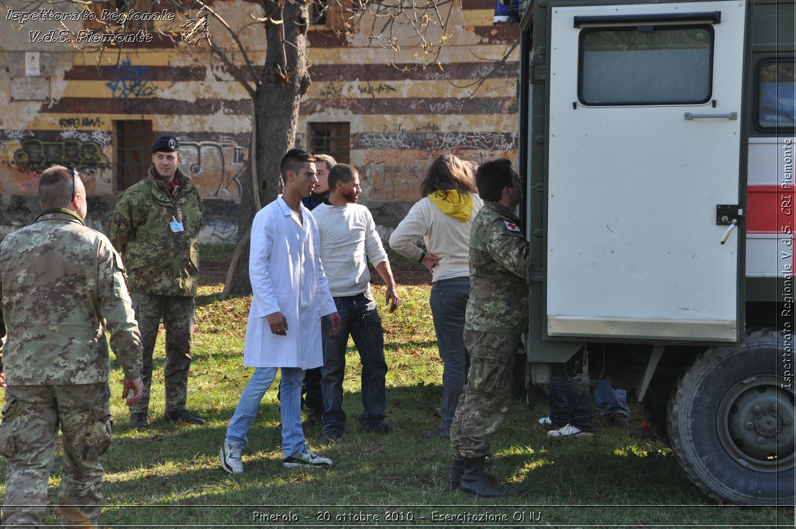 Pinerolo, Baudenasca - 20 ottobre 2010 - Esercitazione ONU -  Croce Rossa Italiana - Ispettorato Regionale Volontari del Soccorso Piemonte