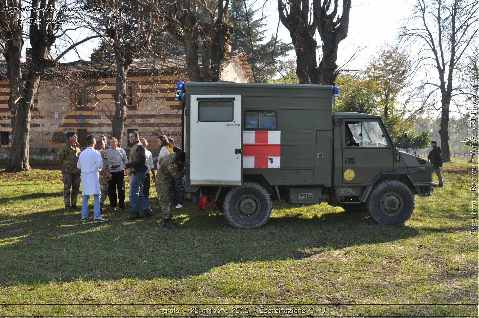 Pinerolo, Baudenasca - 20 ottobre 2010 - Esercitazione ONU -  Croce Rossa Italiana - Ispettorato Regionale Volontari del Soccorso Piemonte