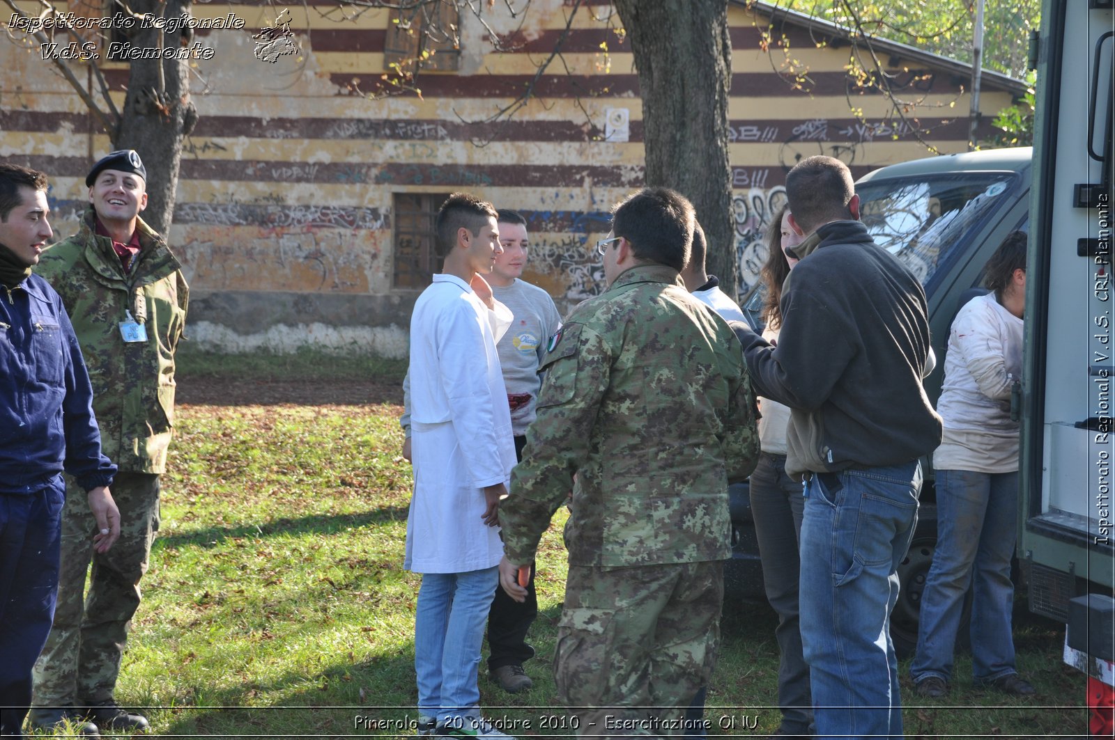 Pinerolo, Baudenasca - 20 ottobre 2010 - Esercitazione ONU -  Croce Rossa Italiana - Ispettorato Regionale Volontari del Soccorso Piemonte