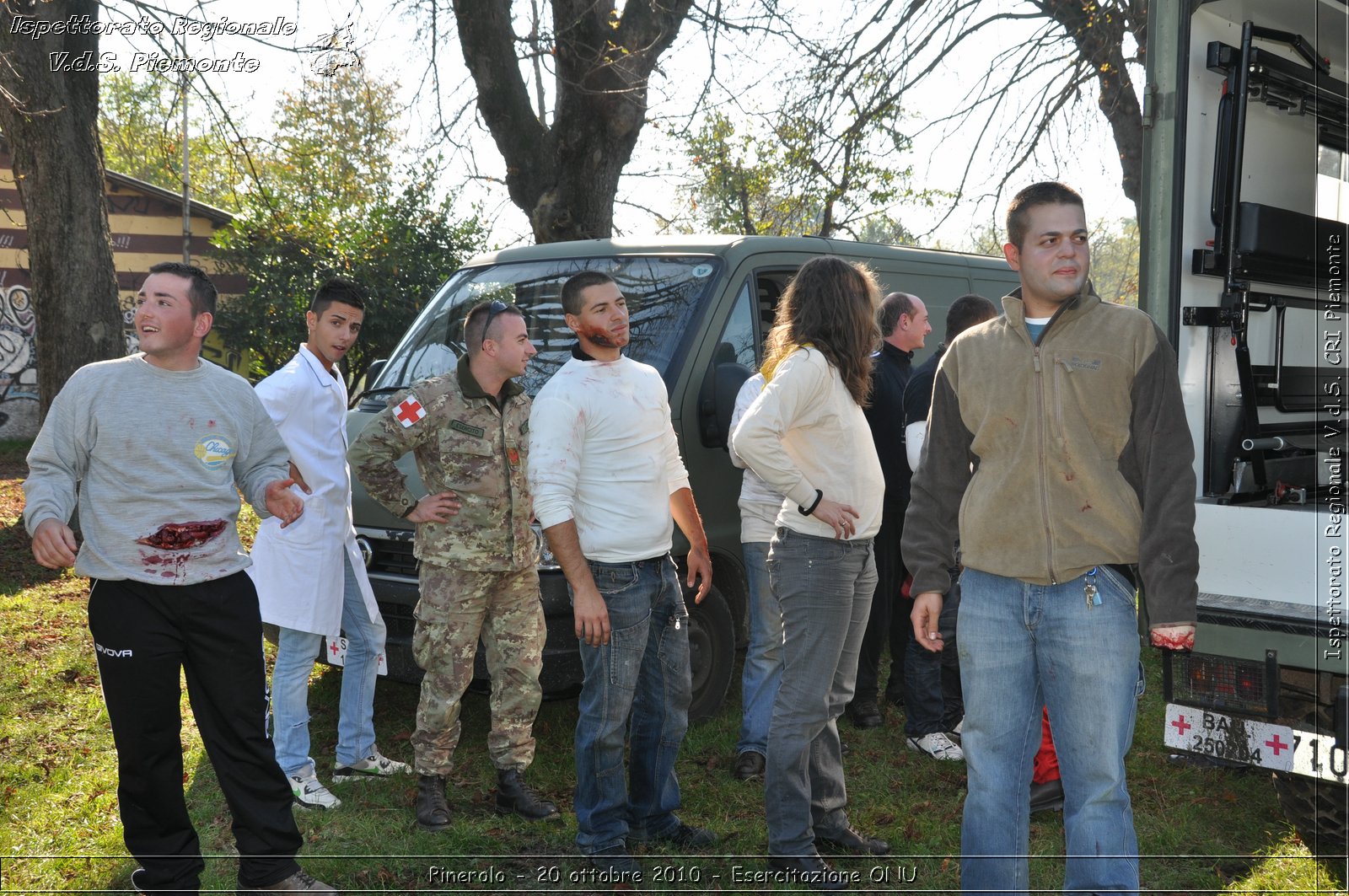 Pinerolo, Baudenasca - 20 ottobre 2010 - Esercitazione ONU -  Croce Rossa Italiana - Ispettorato Regionale Volontari del Soccorso Piemonte