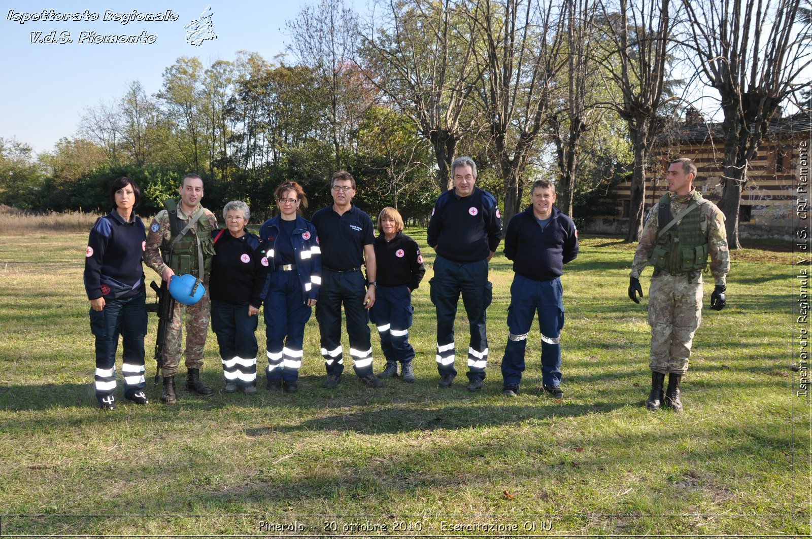 Pinerolo, Baudenasca - 20 ottobre 2010 - Esercitazione ONU -  Croce Rossa Italiana - Ispettorato Regionale Volontari del Soccorso Piemonte