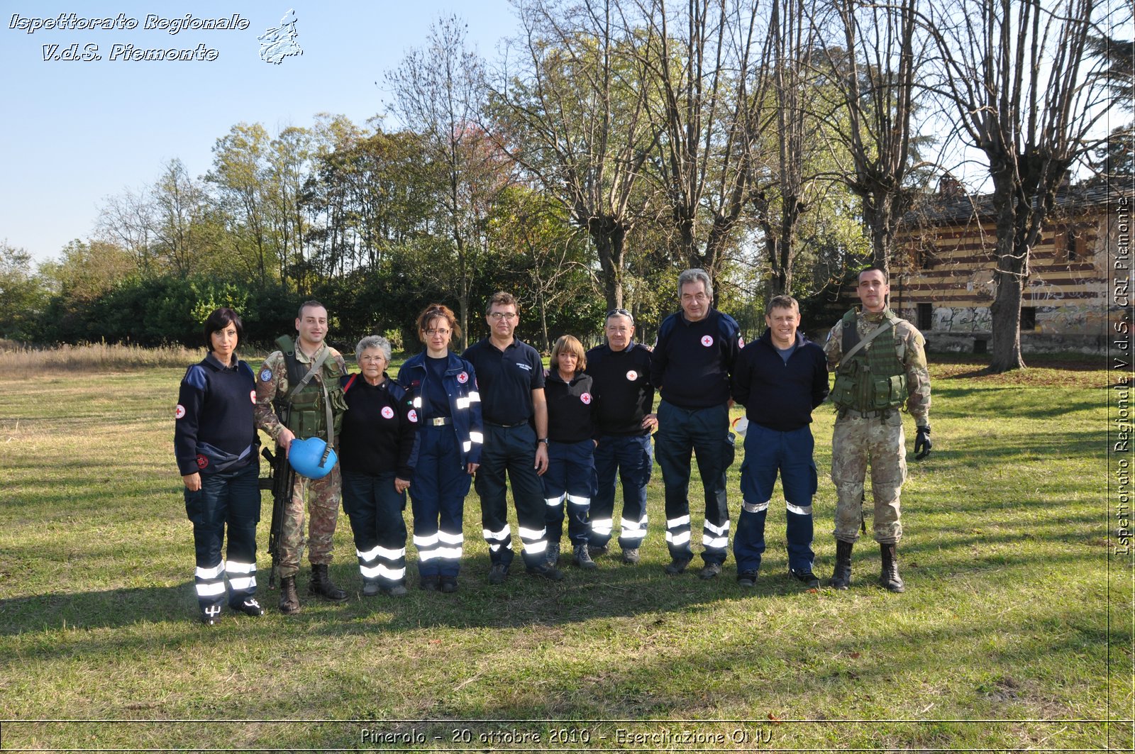 Pinerolo, Baudenasca - 20 ottobre 2010 - Esercitazione ONU -  Croce Rossa Italiana - Ispettorato Regionale Volontari del Soccorso Piemonte