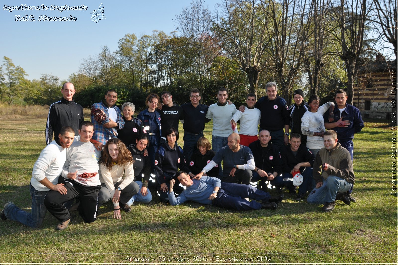 Pinerolo, Baudenasca - 20 ottobre 2010 - Esercitazione ONU -  Croce Rossa Italiana - Ispettorato Regionale Volontari del Soccorso Piemonte