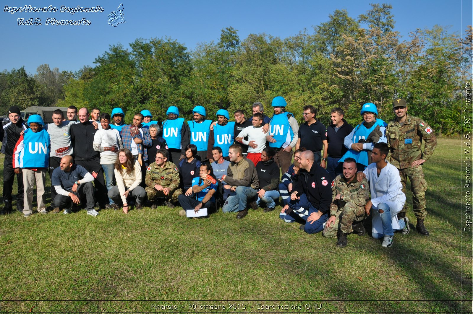 Pinerolo, Baudenasca - 20 ottobre 2010 - Esercitazione ONU -  Croce Rossa Italiana - Ispettorato Regionale Volontari del Soccorso Piemonte